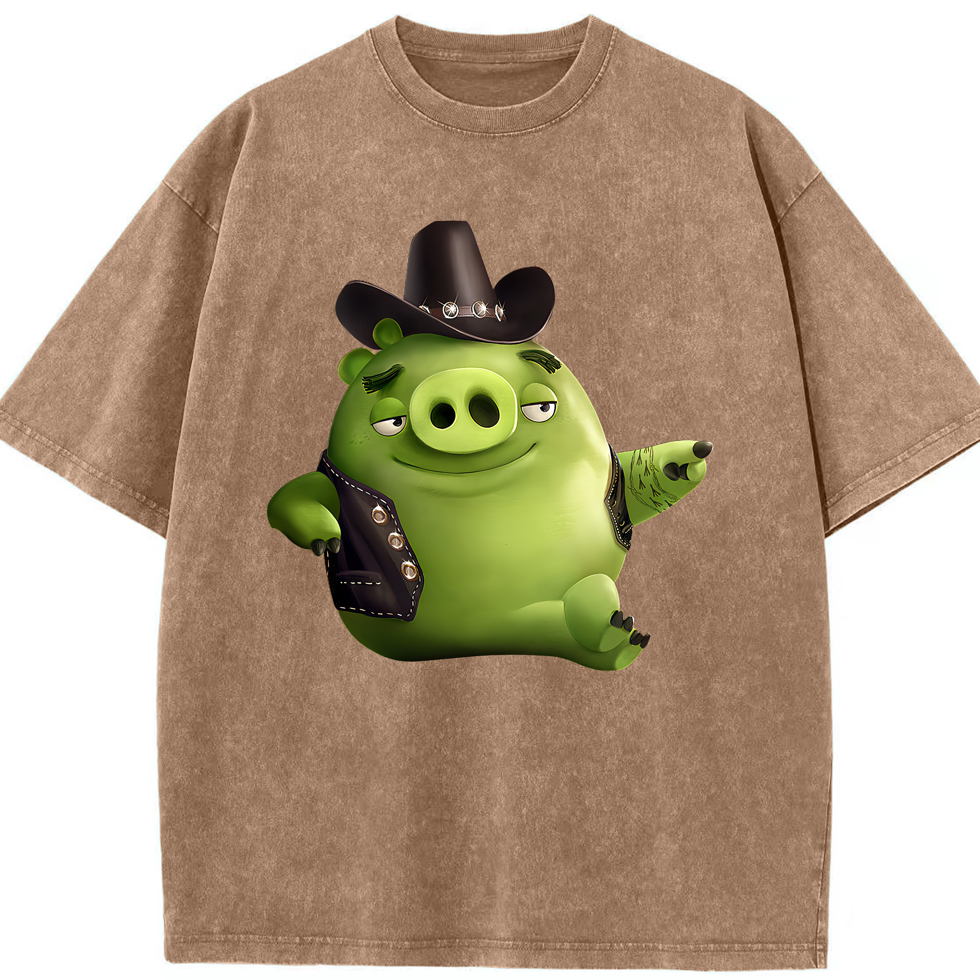 （画像用） Angry Birds アングリーバード 綿100% ヴィンテージ風 半袖Tシャツ（フロントプリント）