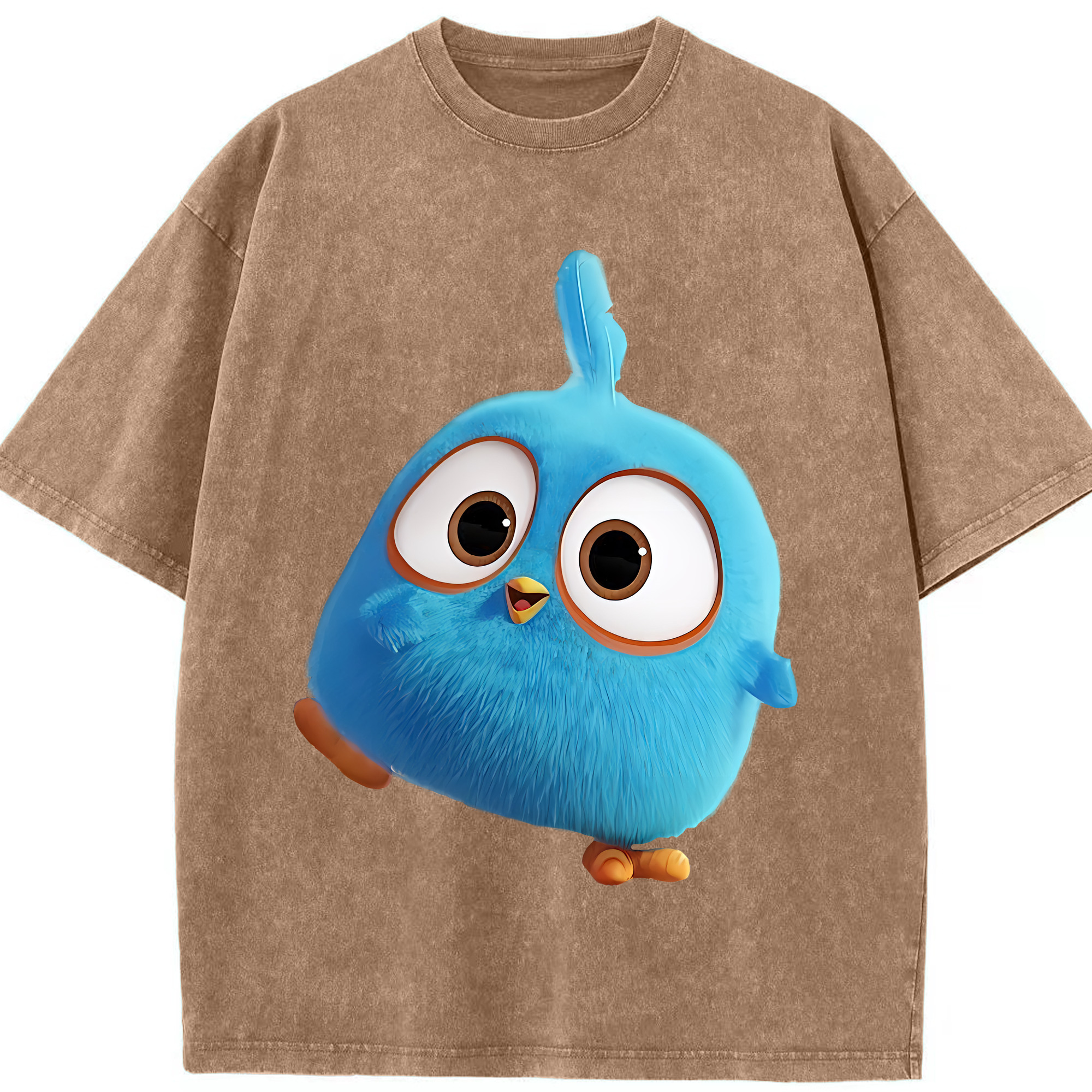 （画像用） Angry Birds アングリーバード 綿100% ヴィンテージ風 半袖Tシャツ（フロントプリント）
