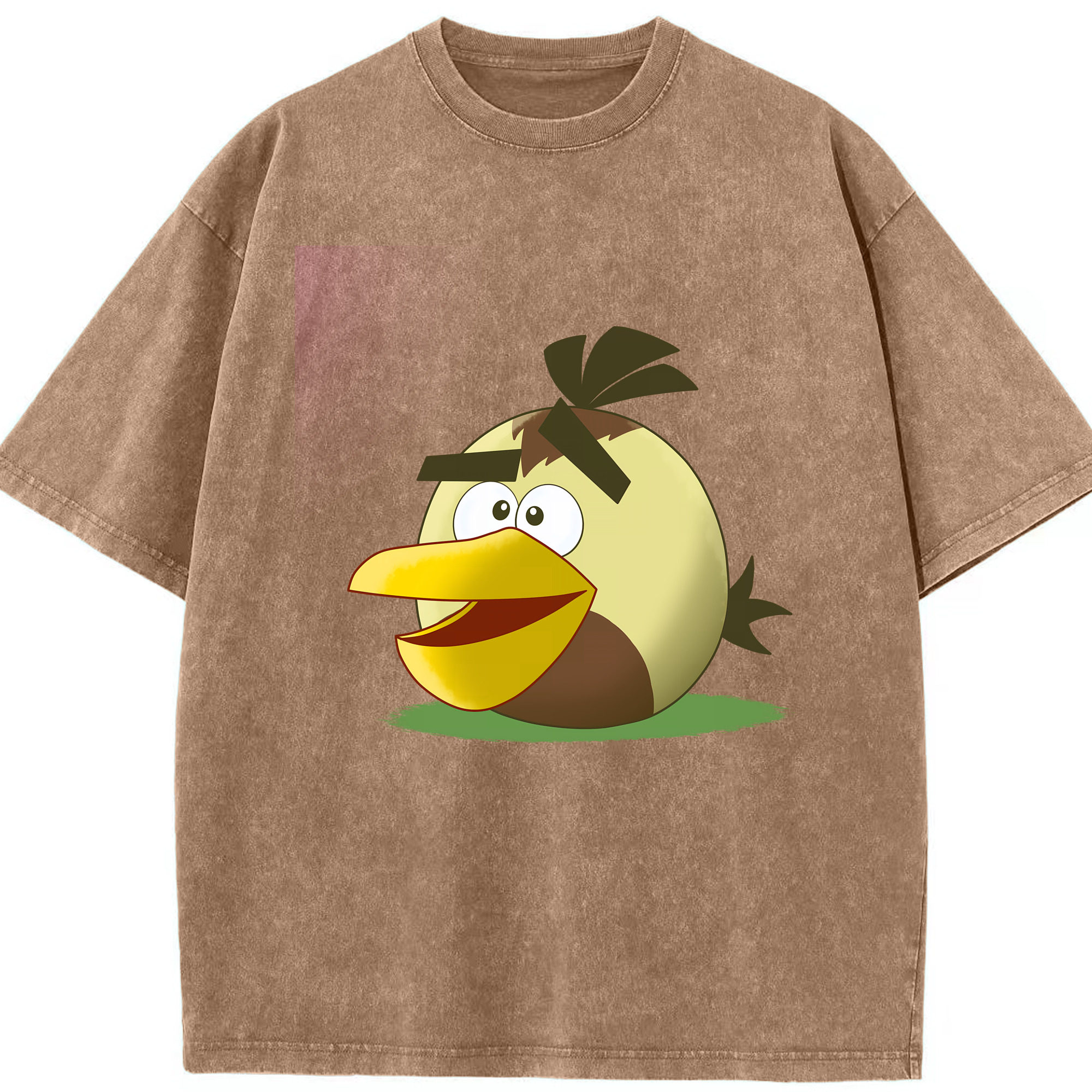 （画像用） Angry Birds アングリーバード 綿100% ヴィンテージ風 半袖Tシャツ（フロントプリント）
