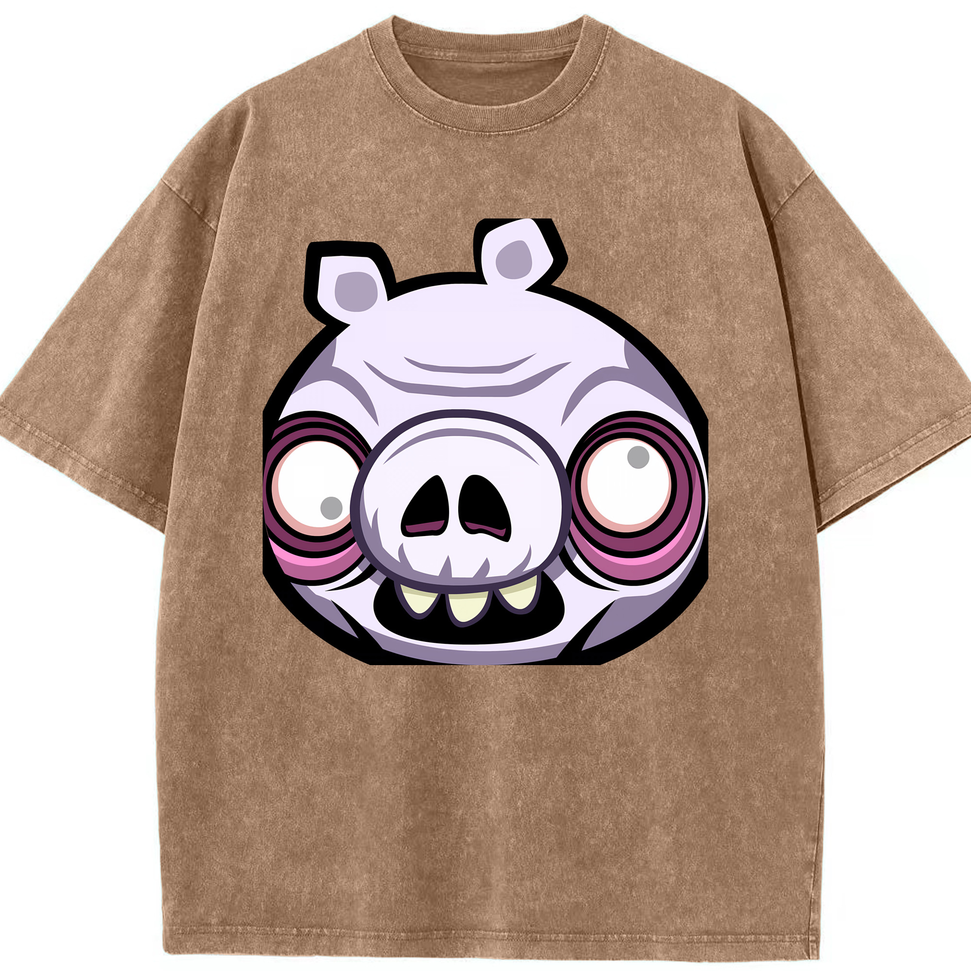 （画像用） Angry Birds アングリーバード 綿100% ヴィンテージ風 半袖Tシャツ（フロントプリント）