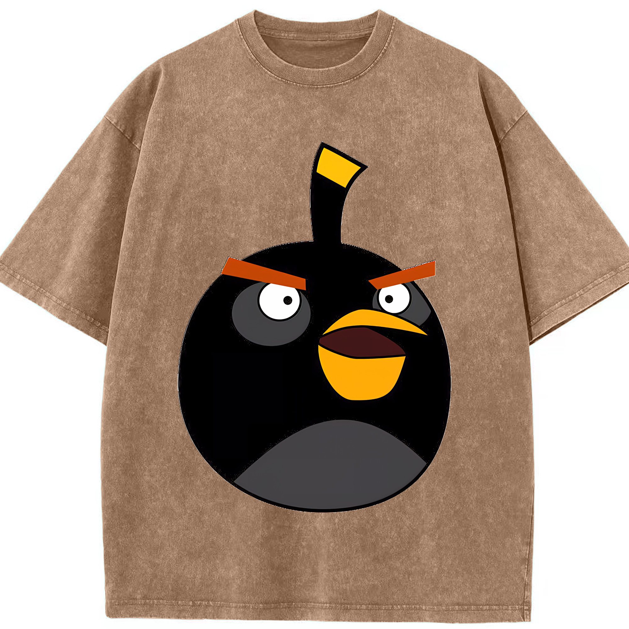 （画像用） Angry Birds アングリーバード 綿100% ヴィンテージ風 半袖Tシャツ（フロントプリント）