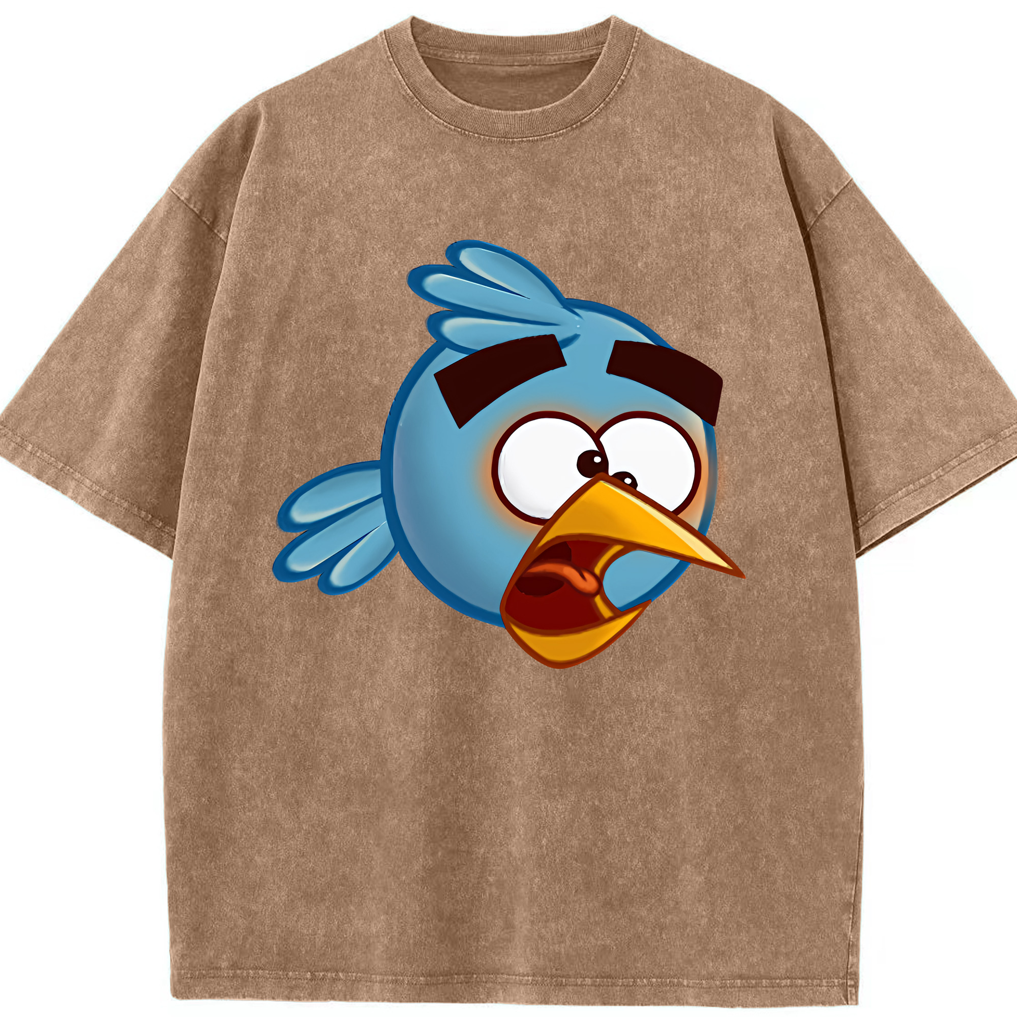 （画像用） Angry Birds アングリーバード 綿100% ヴィンテージ風 半袖Tシャツ（フロントプリント）