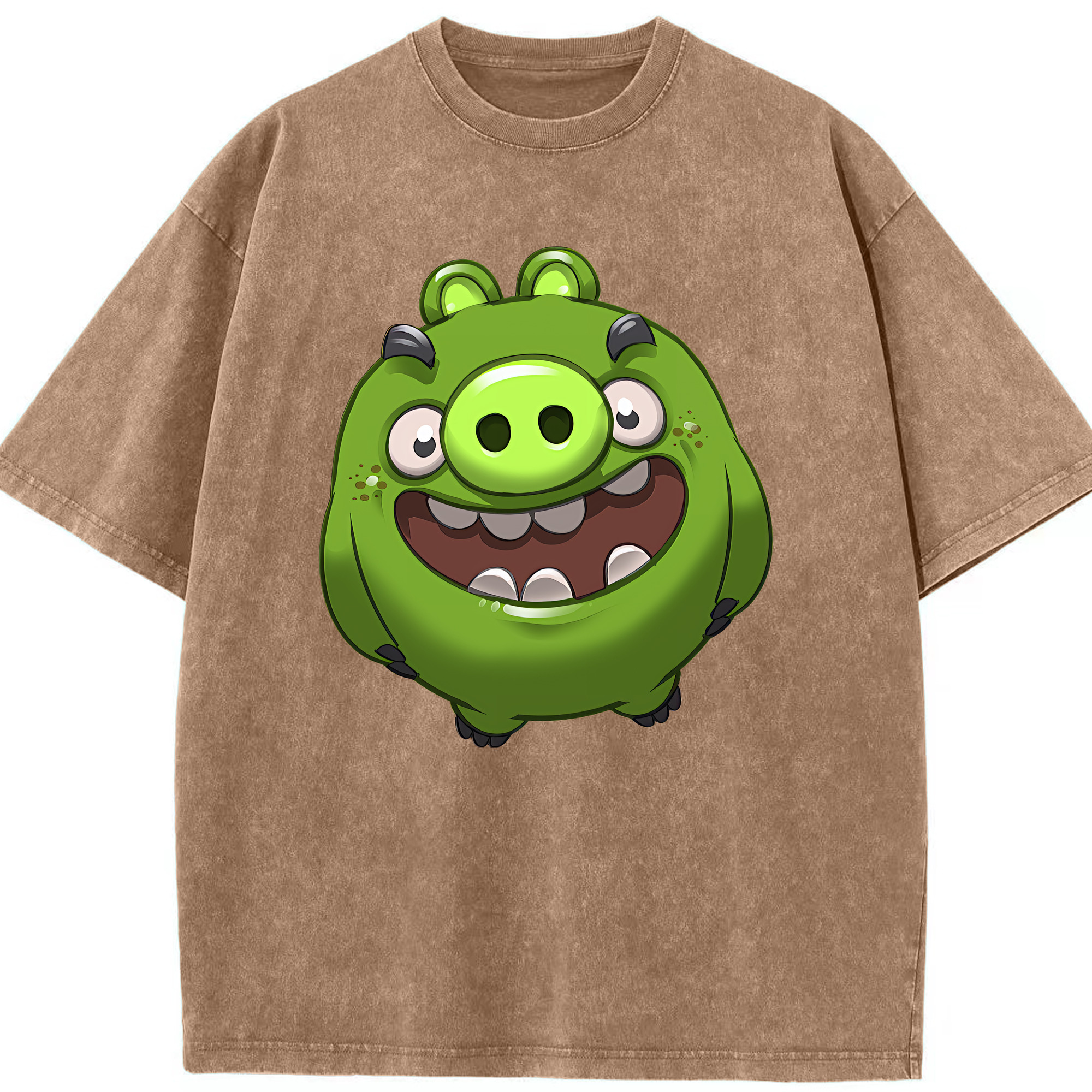 （画像用） Angry Birds アングリーバード 綿100% ヴィンテージ風 半袖Tシャツ（フロントプリント）
