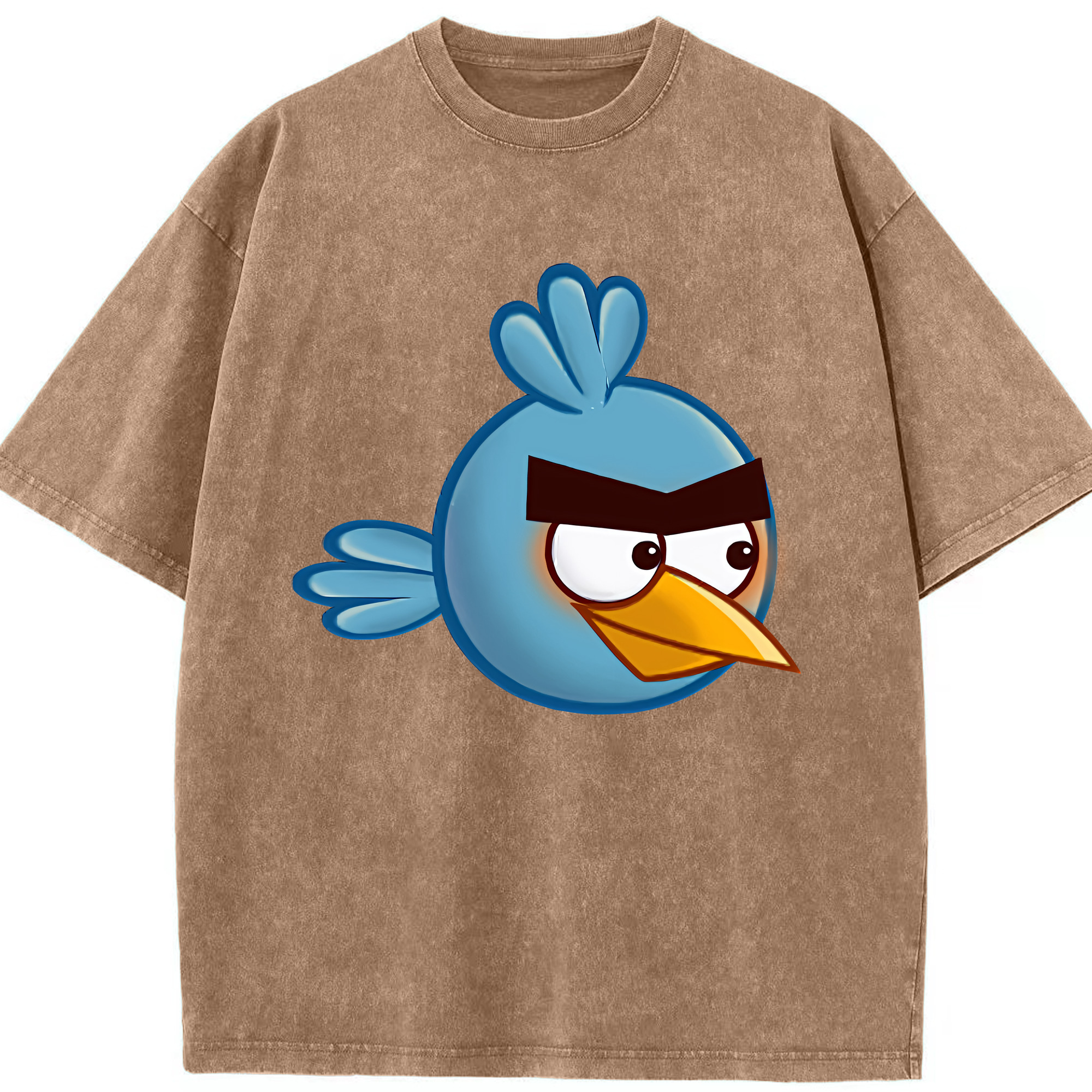 （画像用） Angry Birds アングリーバード 綿100% ヴィンテージ風 半袖Tシャツ（フロントプリント）
