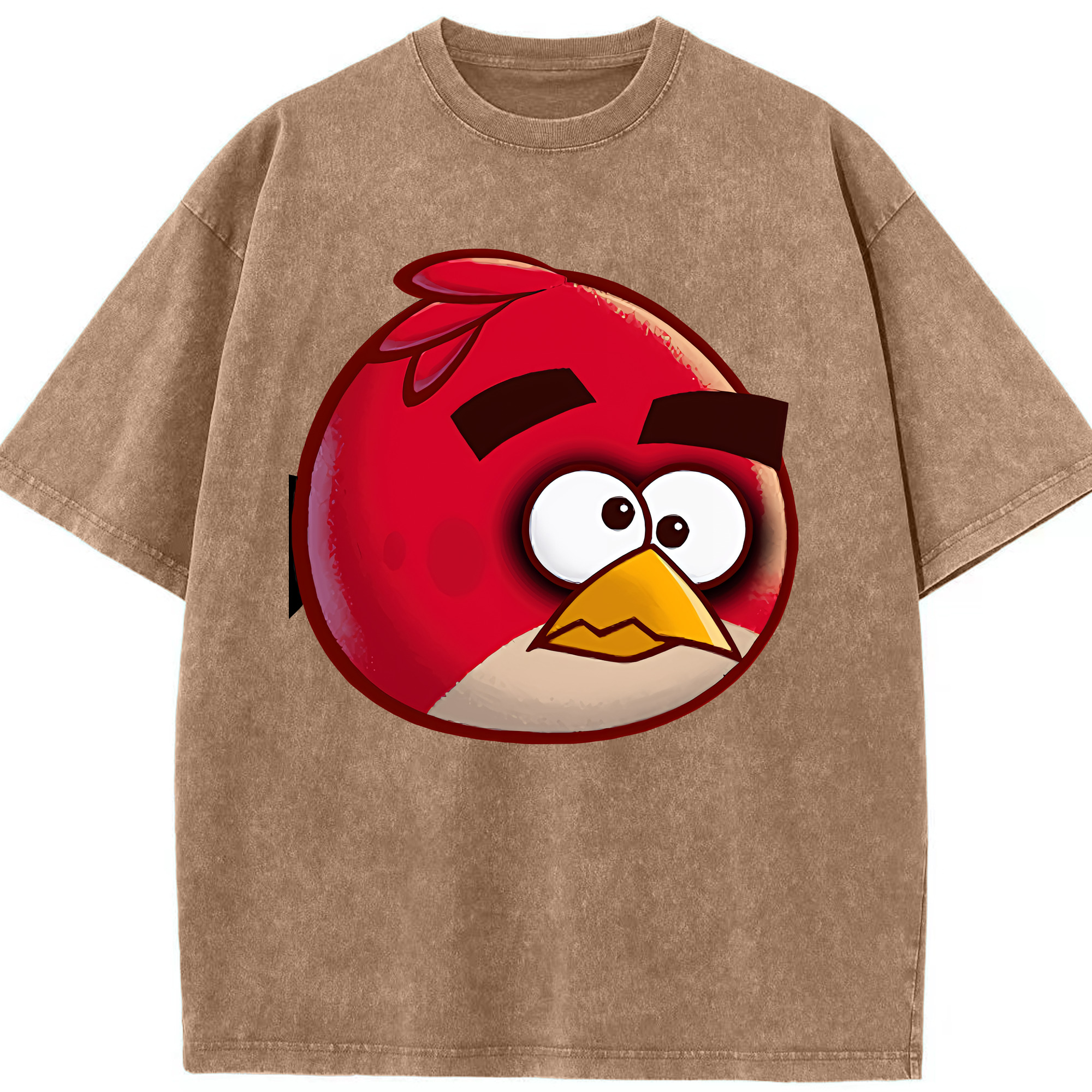 （画像用） Angry Birds アングリーバード 綿100% ヴィンテージ風 半袖Tシャツ（フロントプリント）