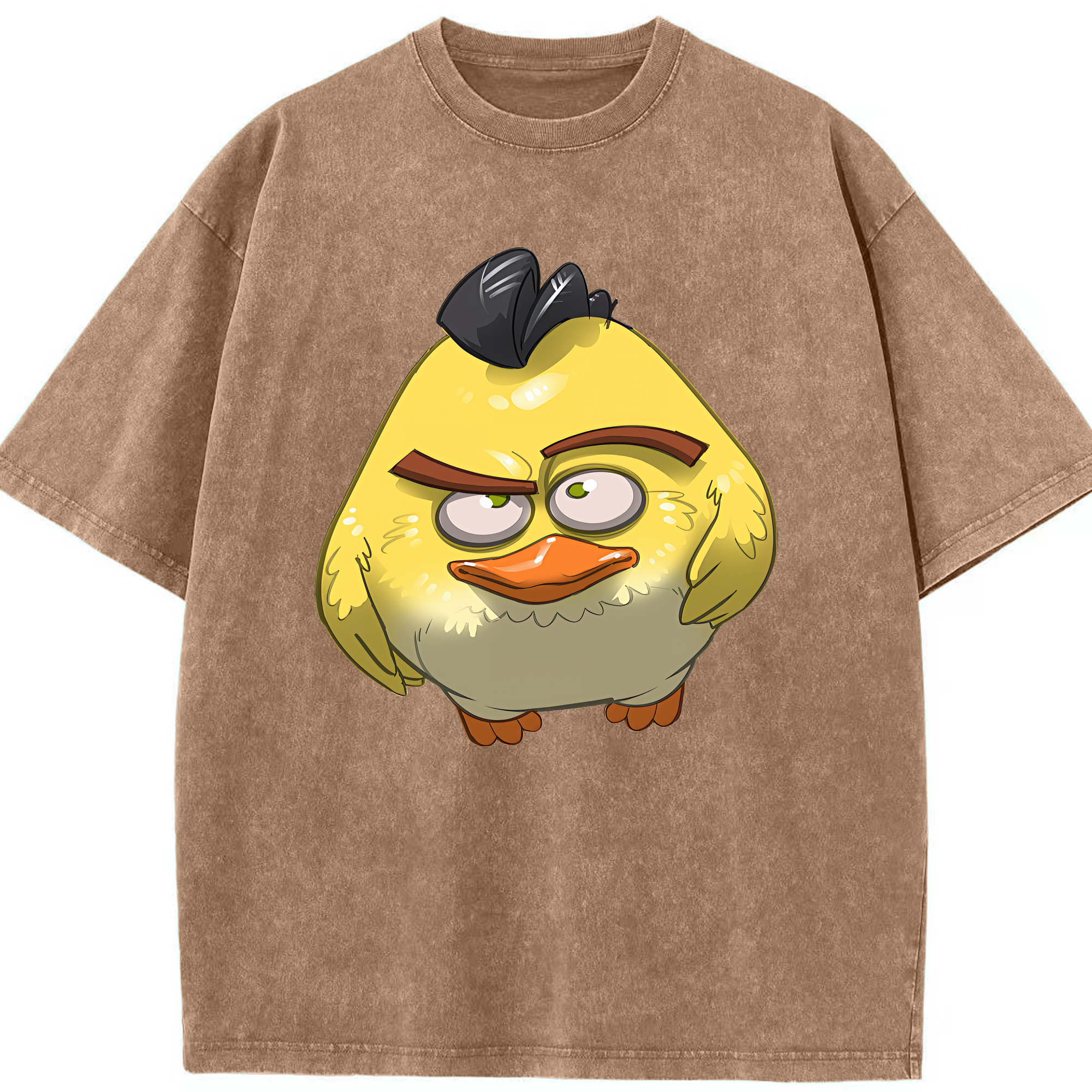 （画像用） Angry Birds アングリーバード 綿100% ヴィンテージ風 半袖Tシャツ（フロントプリント）