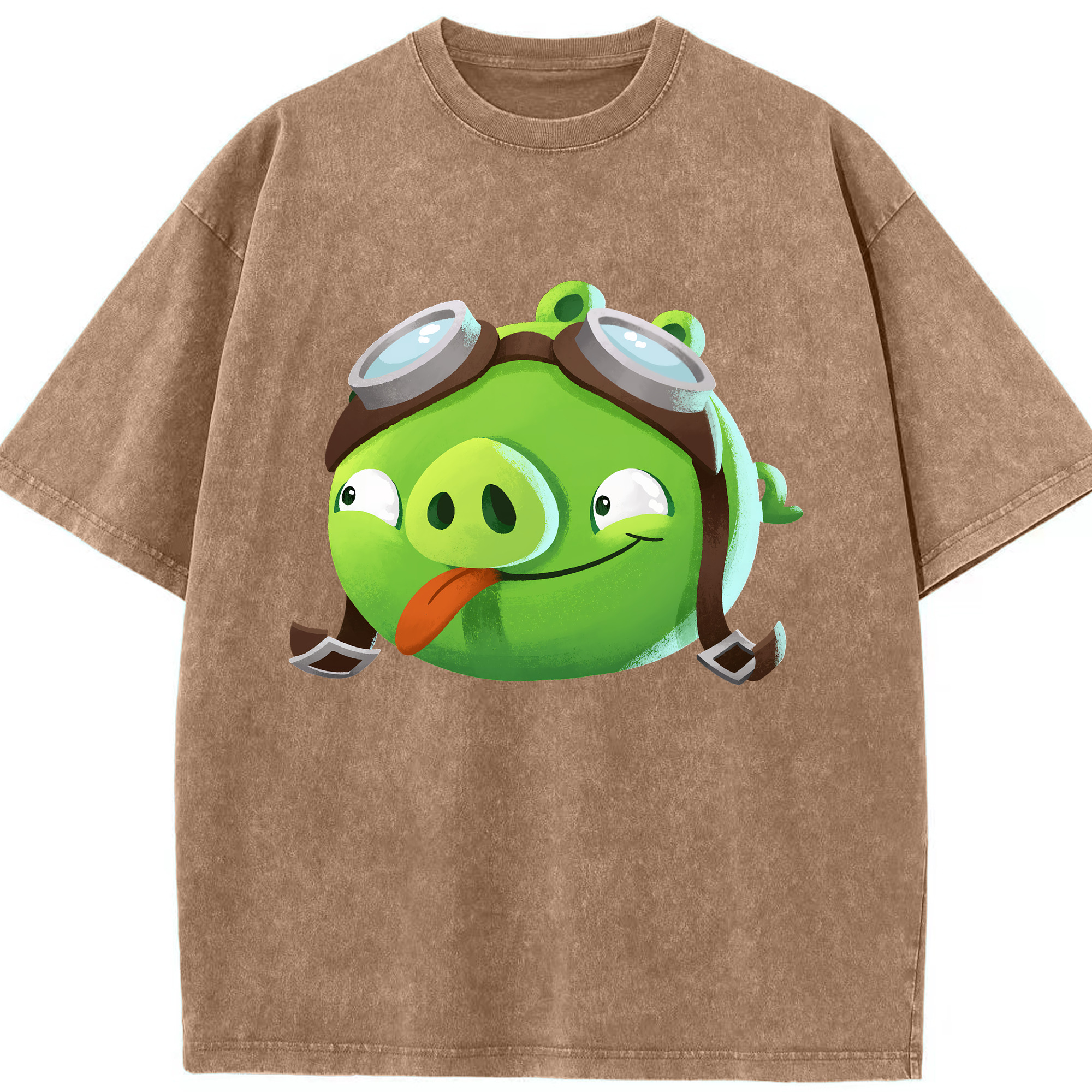 （画像用） Angry Birds アングリーバード 綿100% ヴィンテージ風 半袖Tシャツ（フロントプリント）
