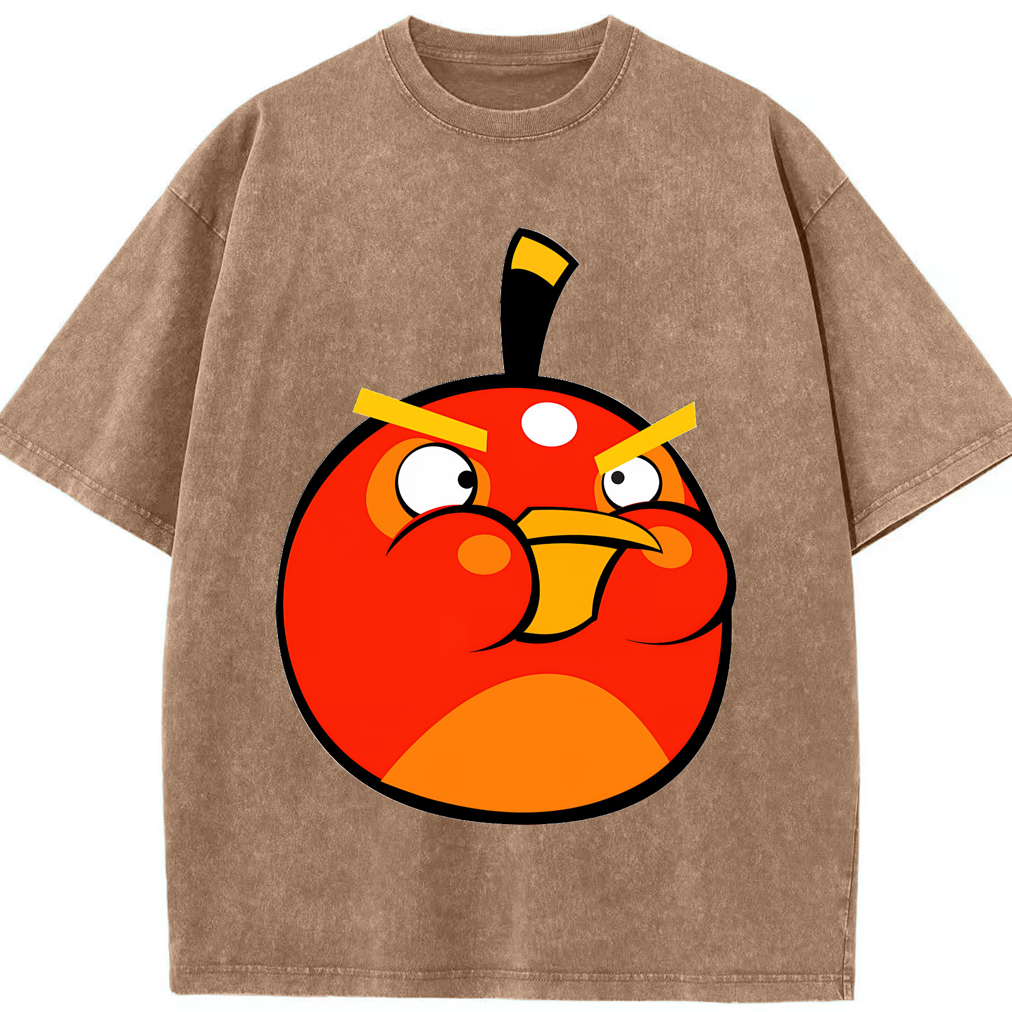 （画像用） Angry Birds アングリーバード 綿100% ヴィンテージ風 半袖Tシャツ（フロントプリント）