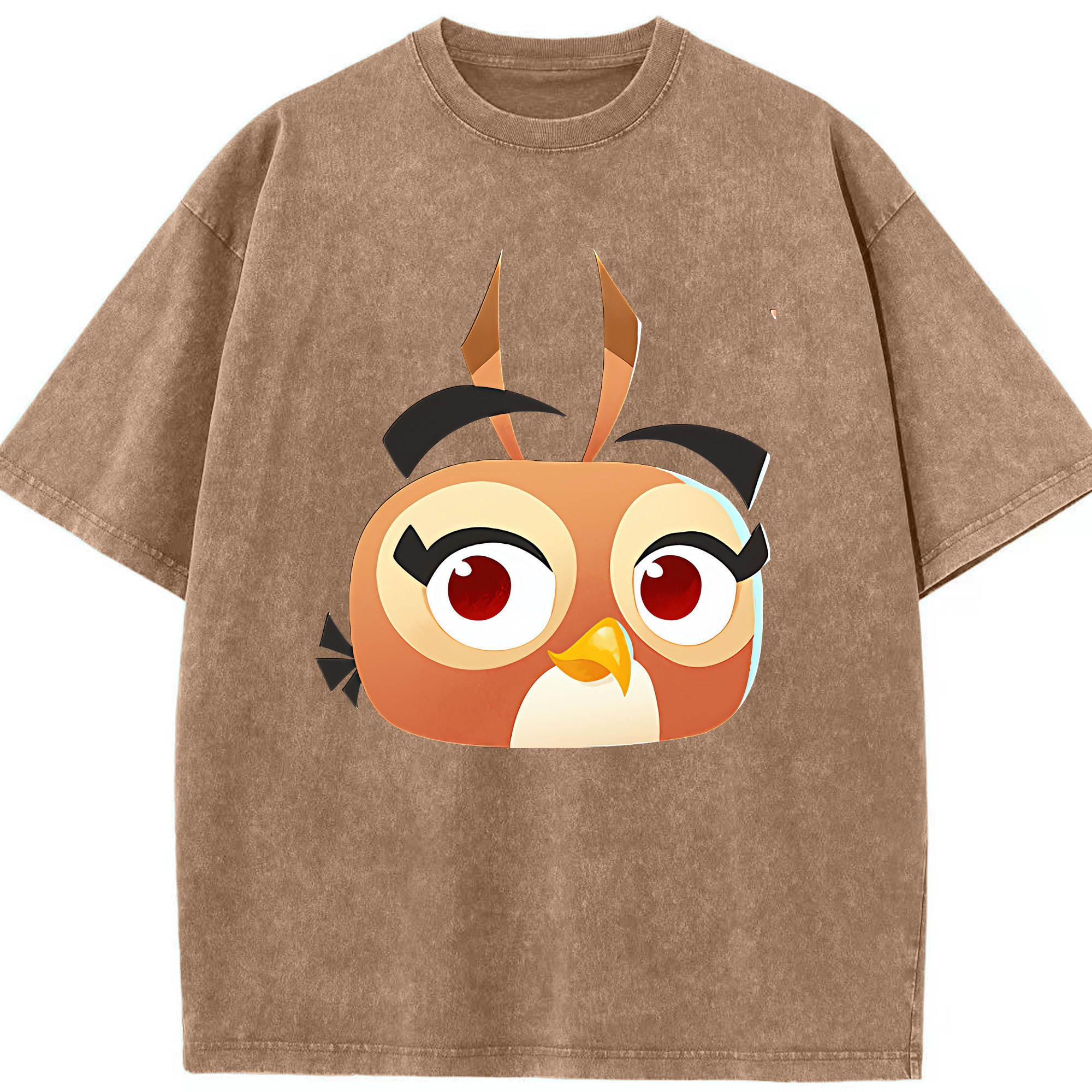 （画像用） Angry Birds アングリーバード 綿100% ヴィンテージ風 半袖Tシャツ（フロントプリント）