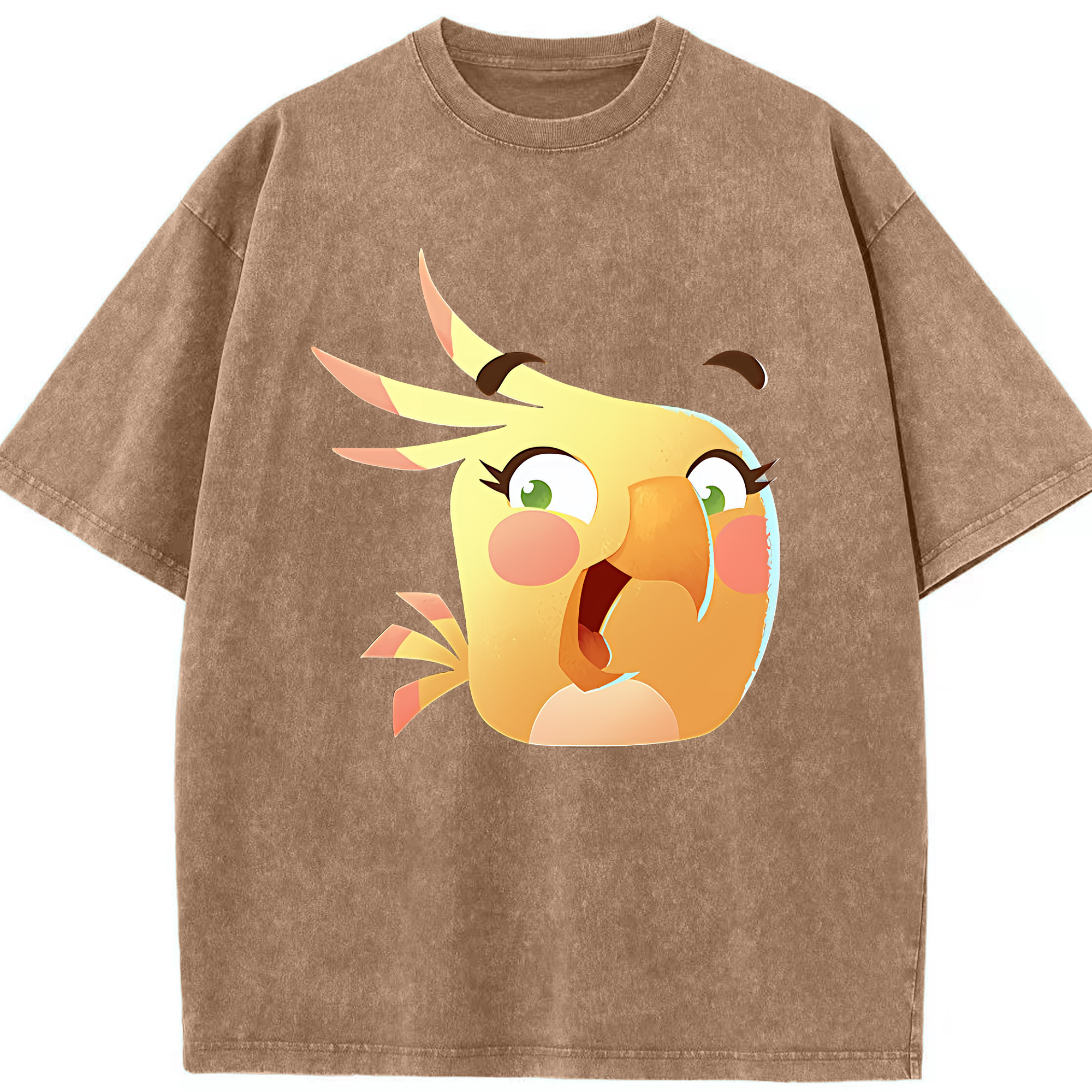 （画像用） Angry Birds アングリーバード 綿100% ヴィンテージ風 半袖Tシャツ（フロントプリント）