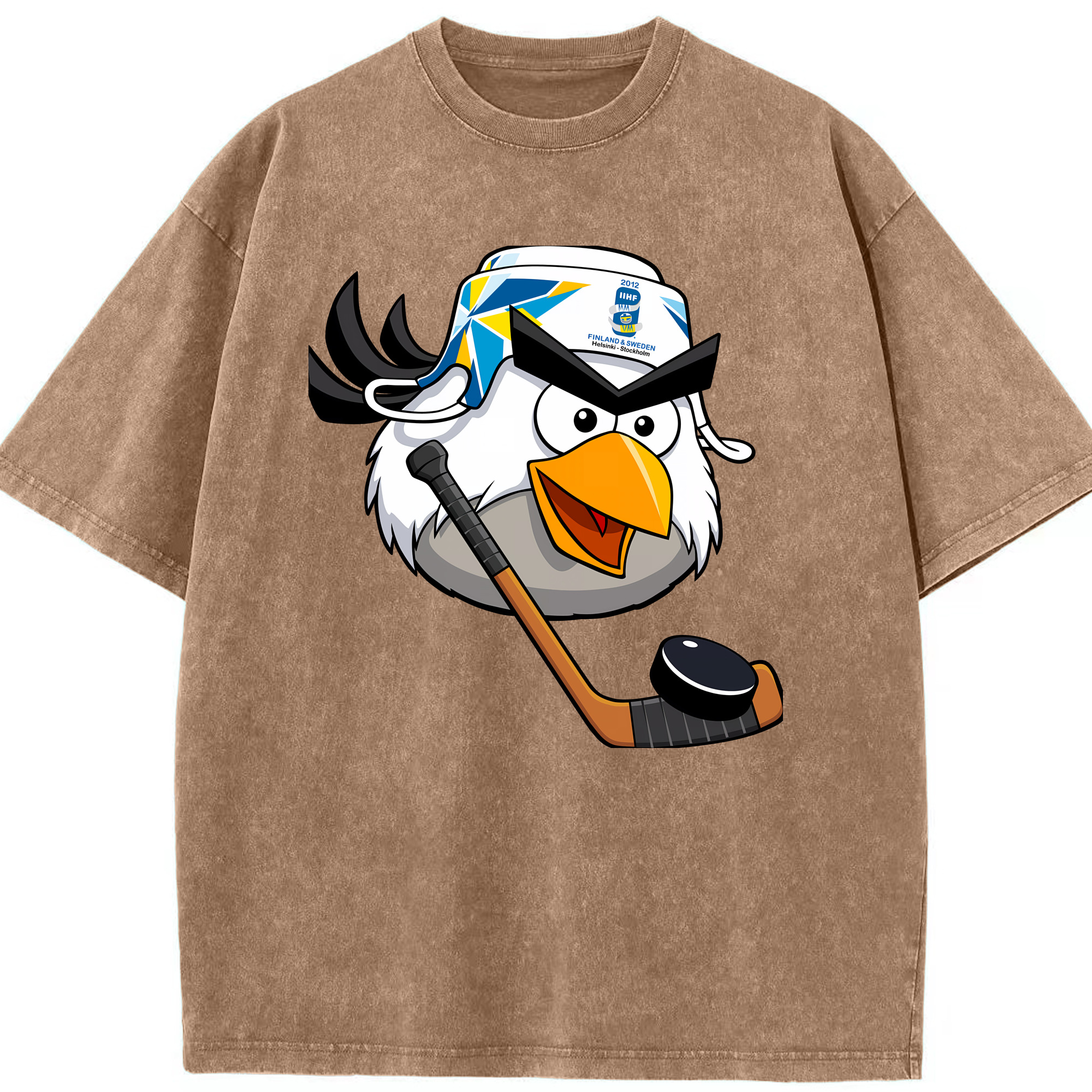 （画像用） Angry Birds アングリーバード 綿100% ヴィンテージ風 半袖Tシャツ（フロントプリント）