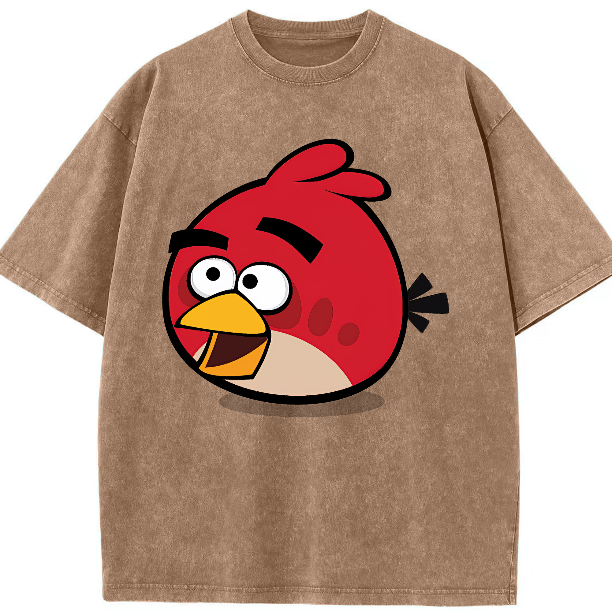 （画像用） Angry Birds アングリーバード 綿100% ヴィンテージ風 半袖Tシャツ（フロントプリント）