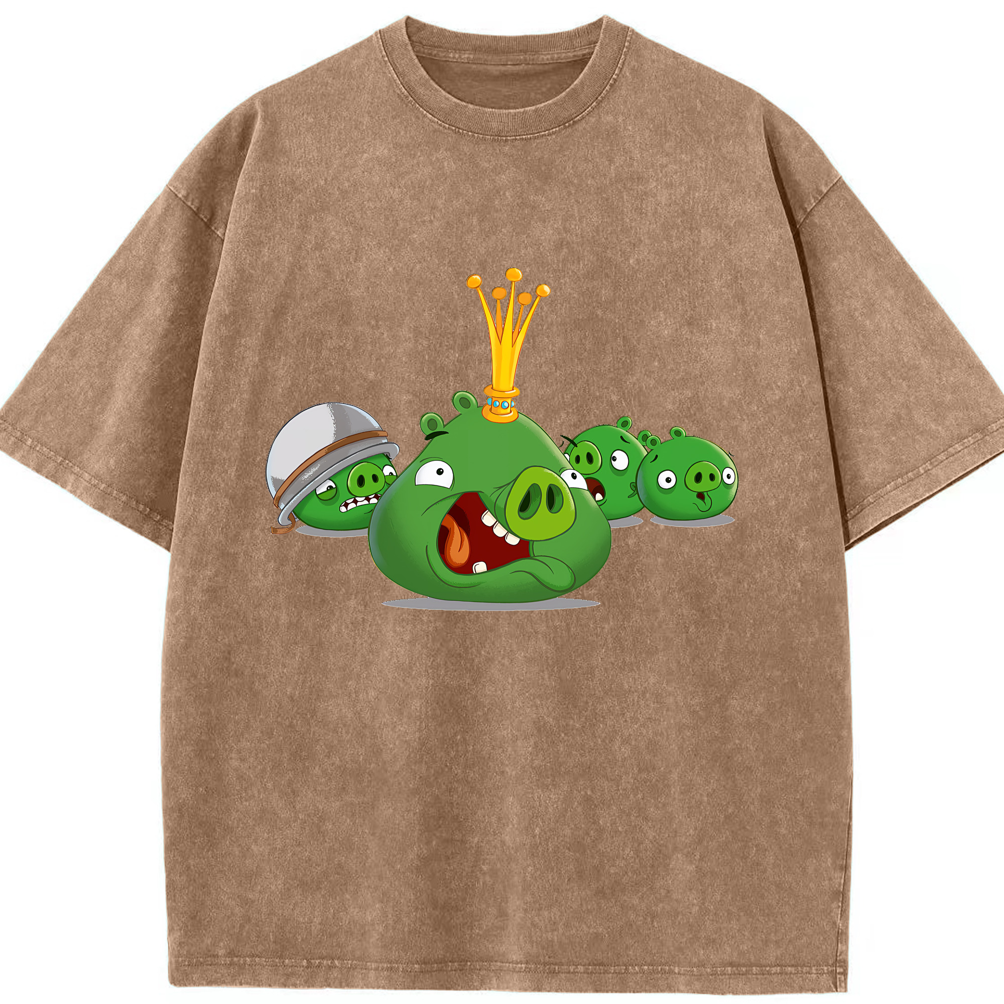 （画像用） Angry Birds アングリーバード 綿100% ヴィンテージ風 半袖Tシャツ（フロントプリント）