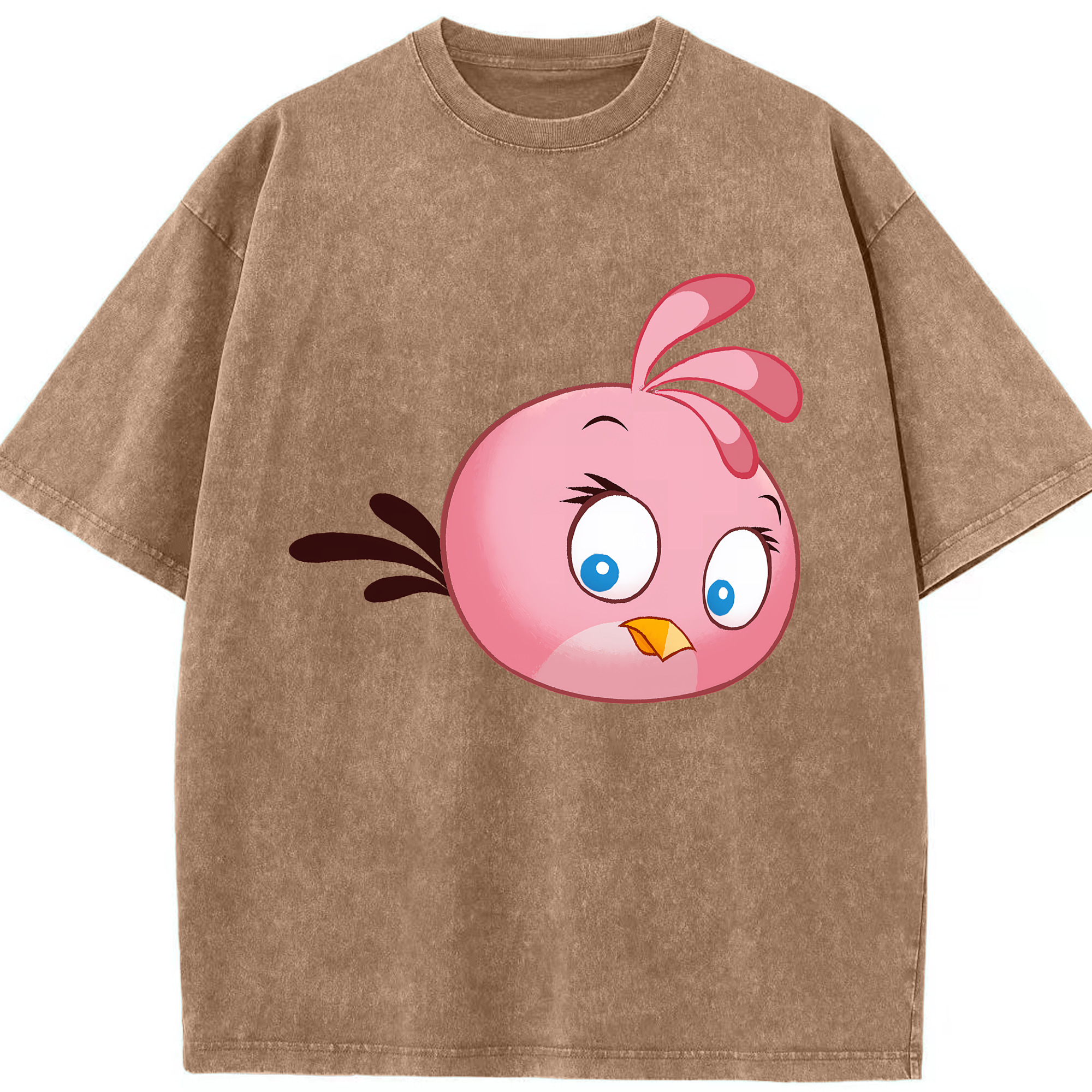 （画像用） Angry Birds アングリーバード 綿100% ヴィンテージ風 半袖Tシャツ（フロントプリント）