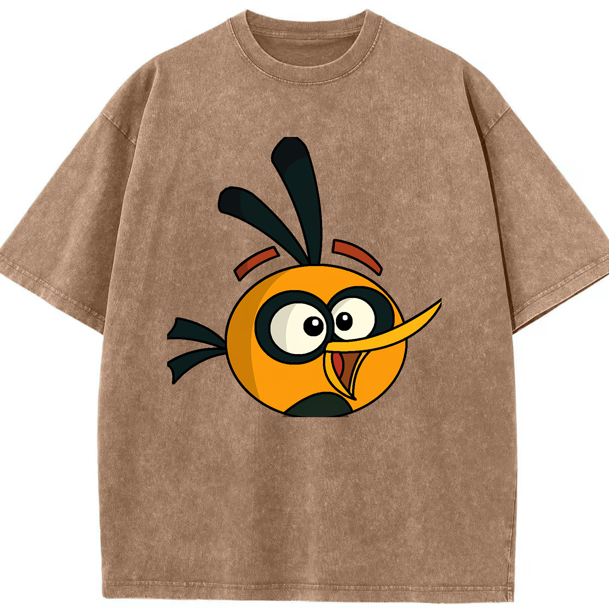 （画像用） Angry Birds アングリーバード 綿100% ヴィンテージ風 半袖Tシャツ（フロントプリント）