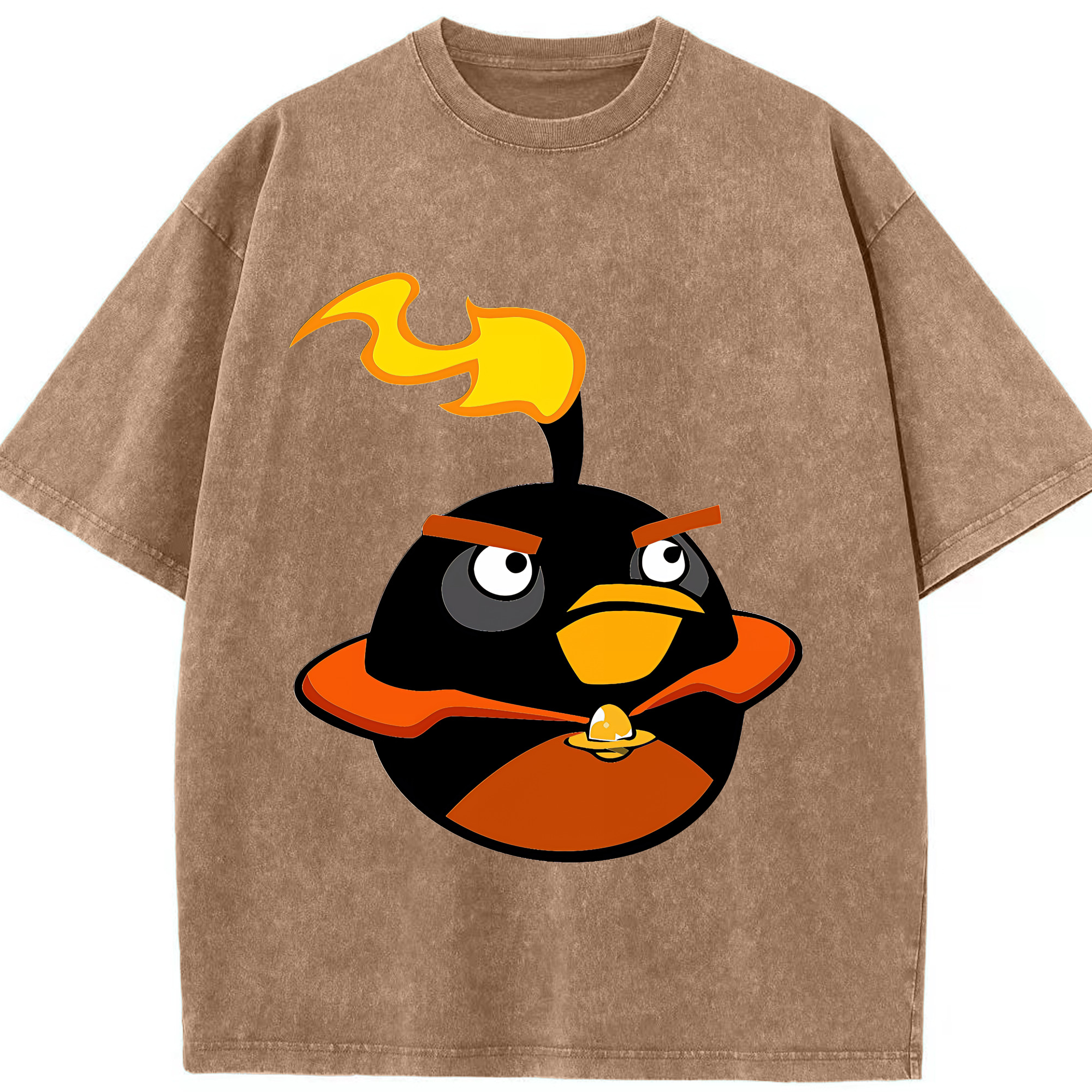 （画像用） Angry Birds アングリーバード 綿100% ヴィンテージ風 半袖Tシャツ（フロントプリント）