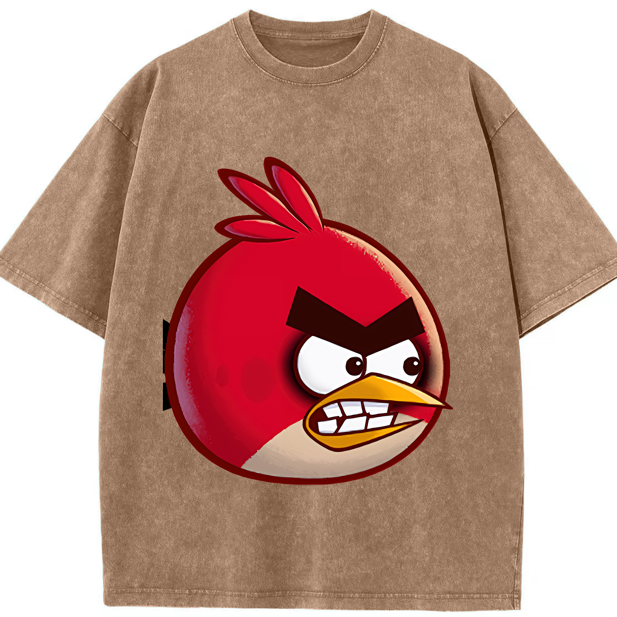 （画像用） Angry Birds アングリーバード 綿100% ヴィンテージ風 半袖Tシャツ（フロントプリント）