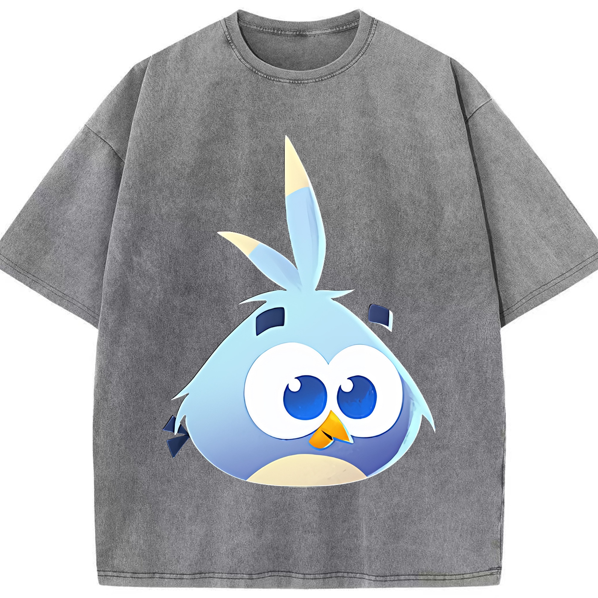 （画像用） Angry Birds アングリーバード 綿100% ヴィンテージ風 半袖Tシャツ（フロントプリント）