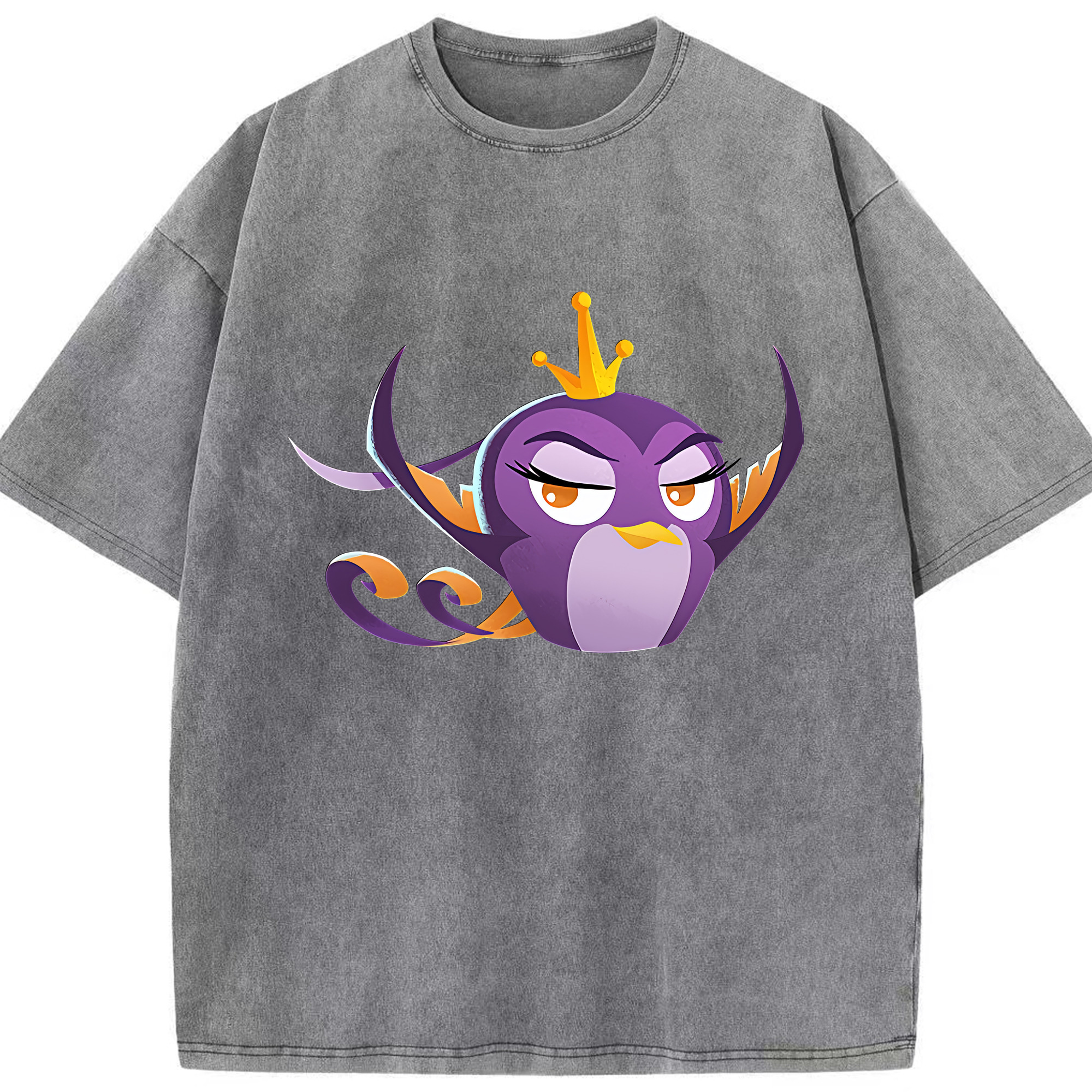 （画像用） Angry Birds アングリーバード 綿100% ヴィンテージ風 半袖Tシャツ（フロントプリント）
