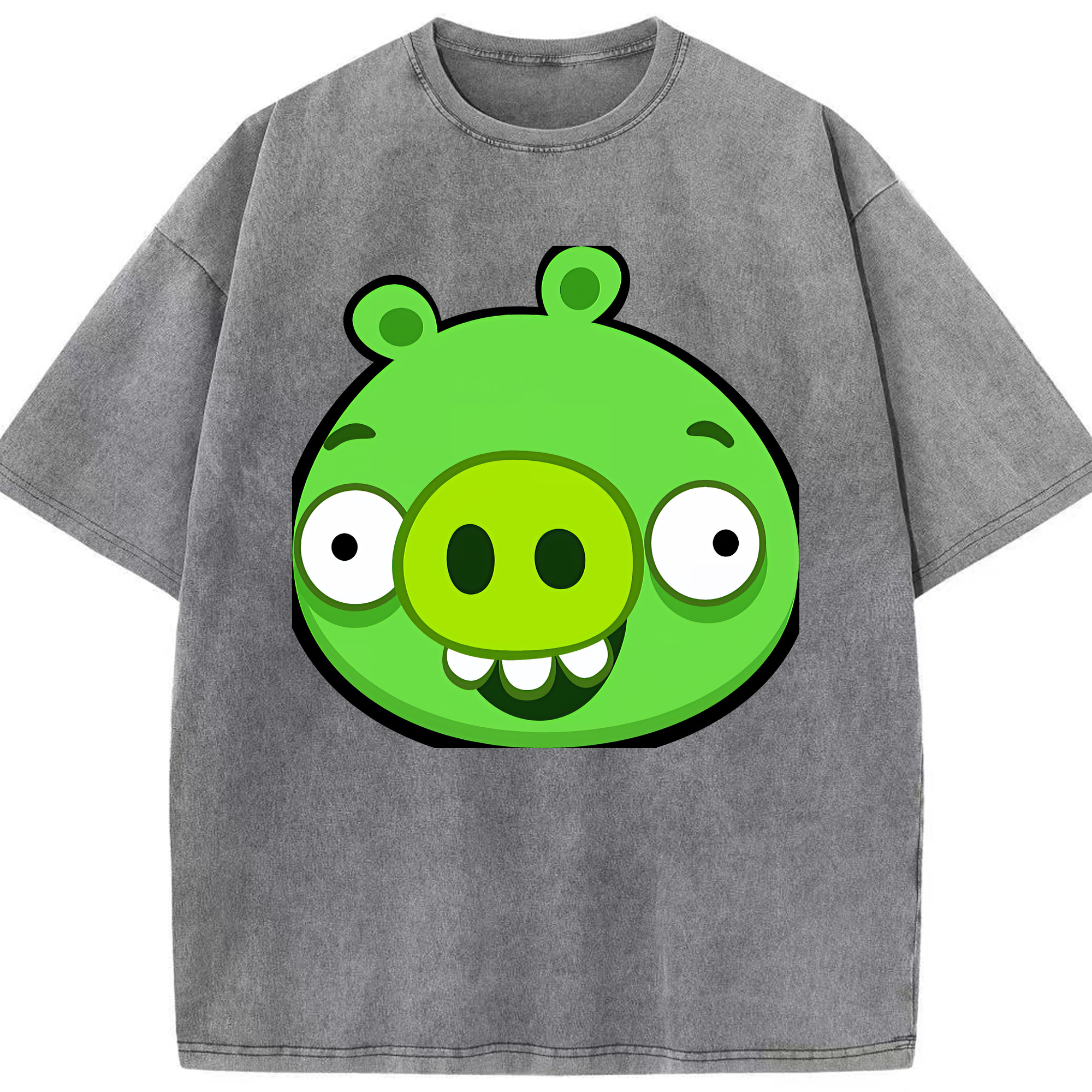 （画像用） Angry Birds アングリーバード 綿100% ヴィンテージ風 半袖Tシャツ（フロントプリント）