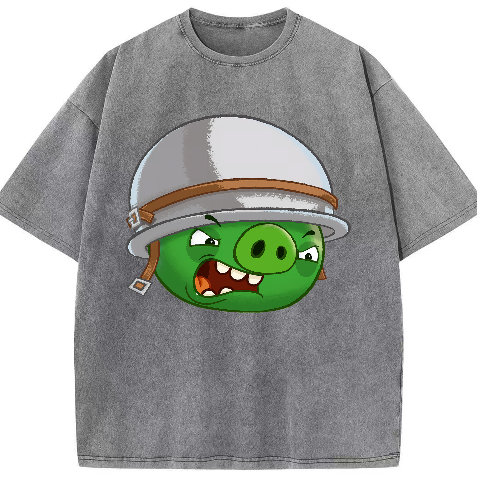 （画像用） Angry Birds アングリーバード 綿100% ヴィンテージ風 半袖Tシャツ（フロントプリント）