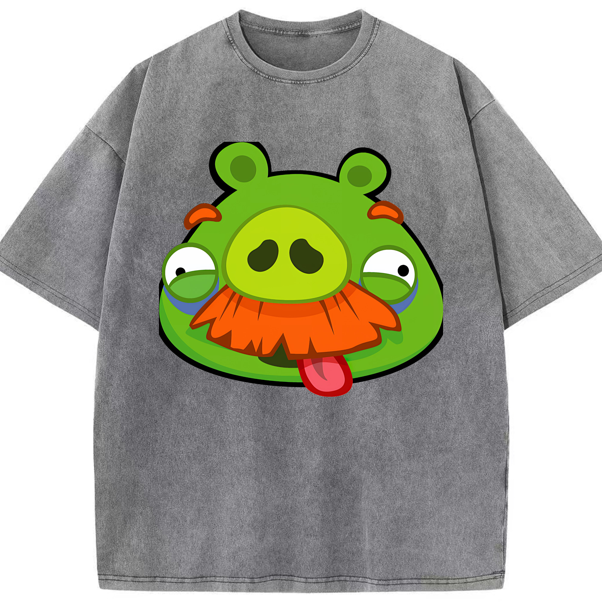 （画像用） Angry Birds アングリーバード 綿100% ヴィンテージ風 半袖Tシャツ（フロントプリント）
