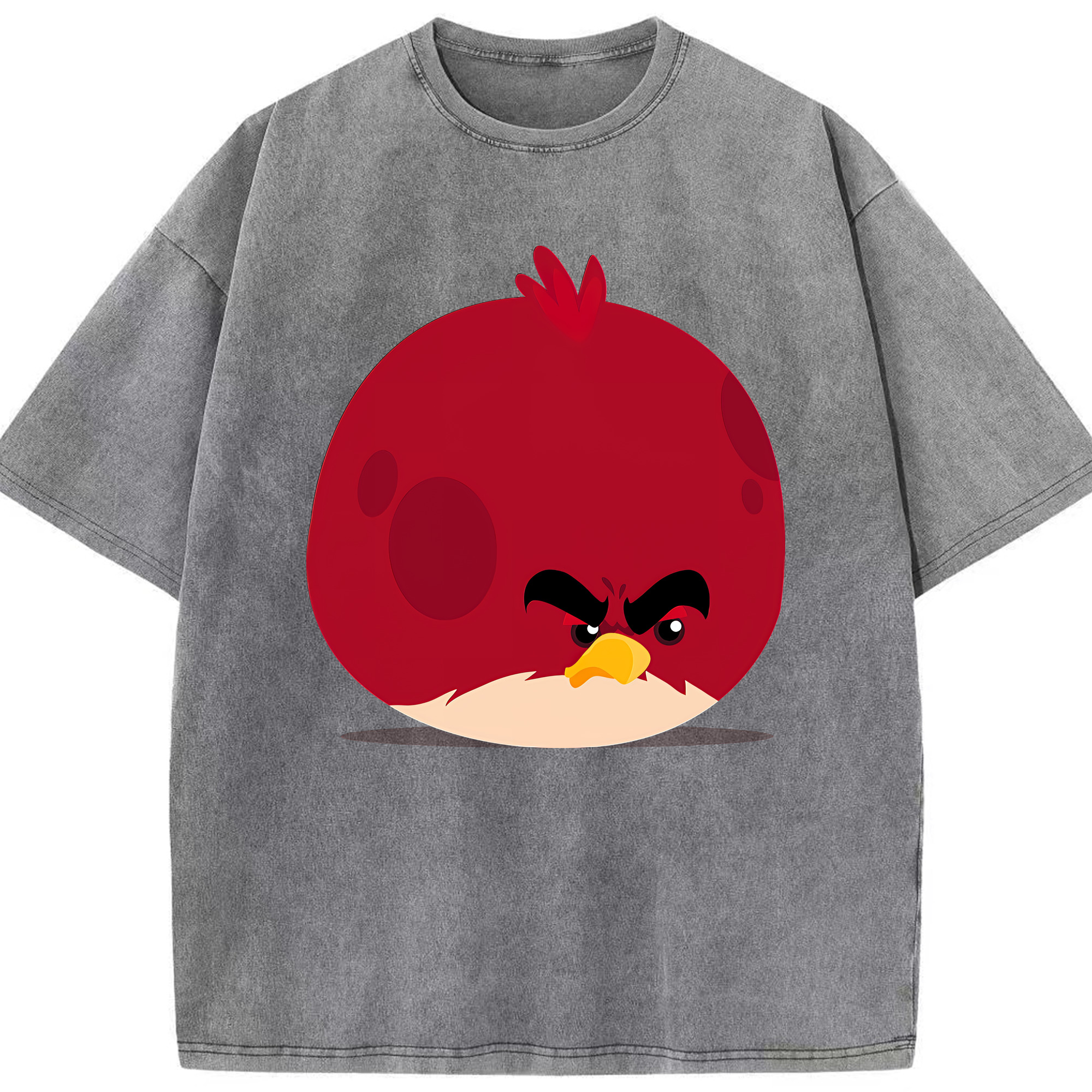 （画像用） Angry Birds アングリーバード 綿100% ヴィンテージ風 半袖Tシャツ（フロントプリント）