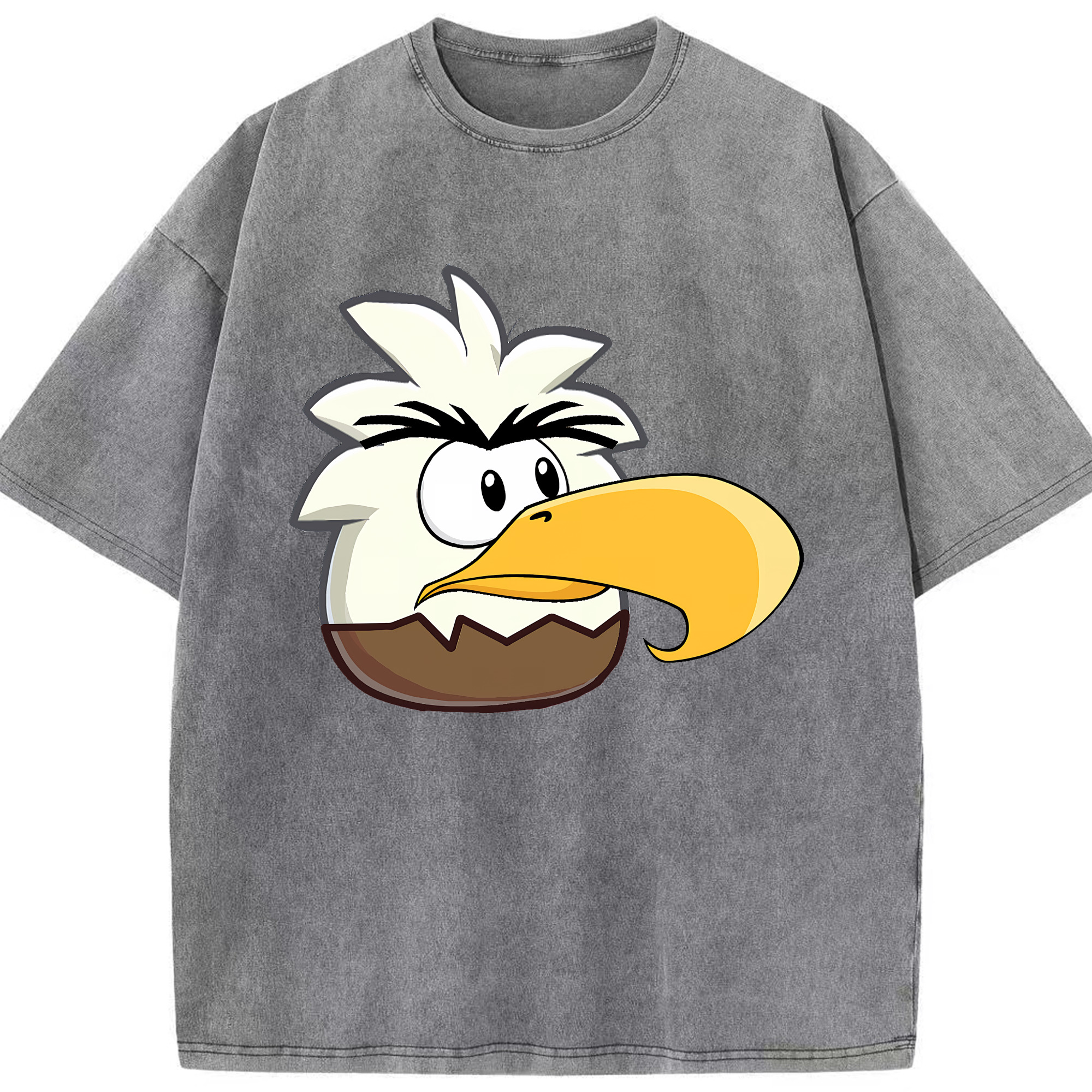 （画像用） Angry Birds アングリーバード 綿100% ヴィンテージ風 半袖Tシャツ（フロントプリント）