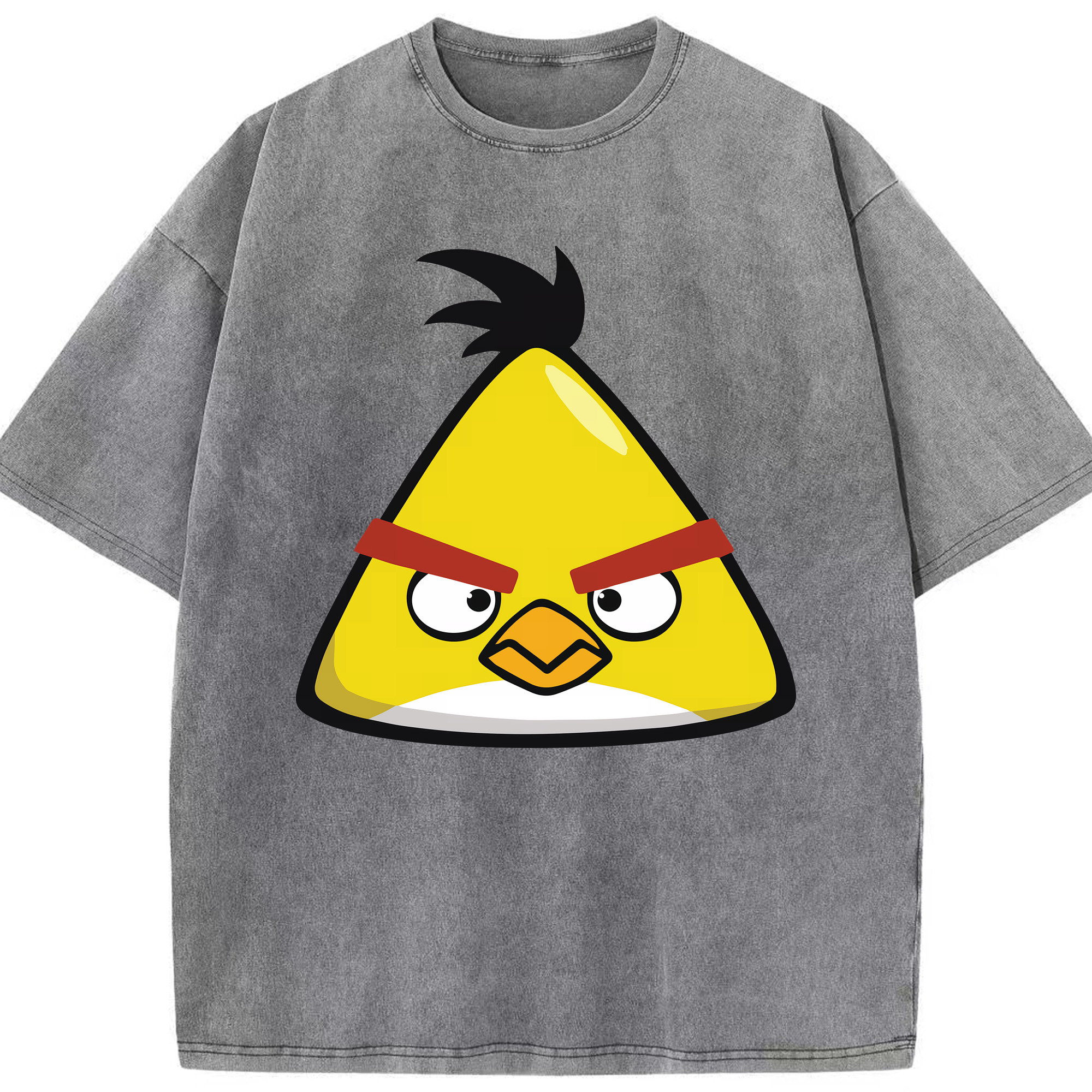 （画像用） Angry Birds アングリーバード 綿100% ヴィンテージ風 半袖Tシャツ（フロントプリント）