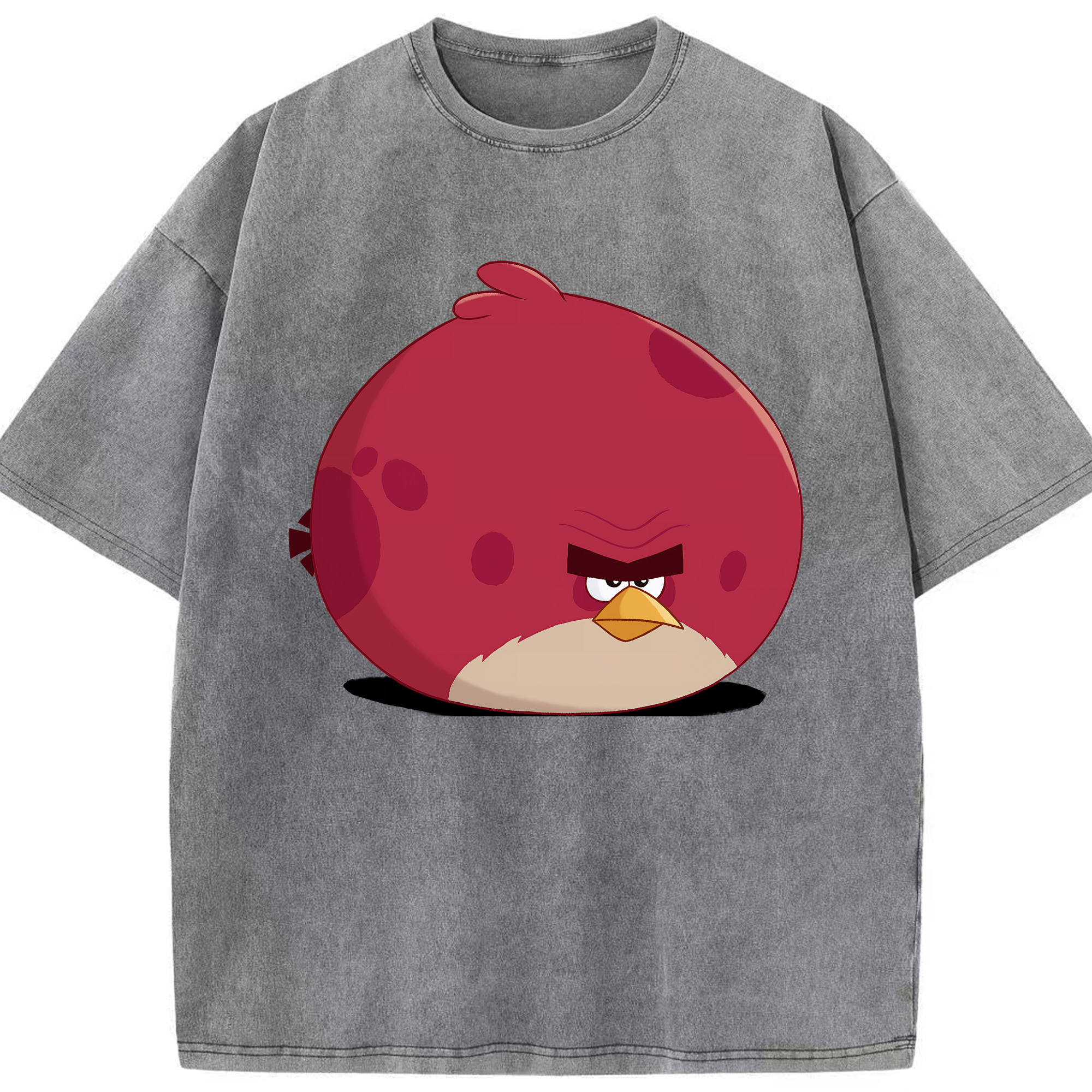 （画像用） Angry Birds アングリーバード 綿100% ヴィンテージ風 半袖Tシャツ（フロントプリント）
