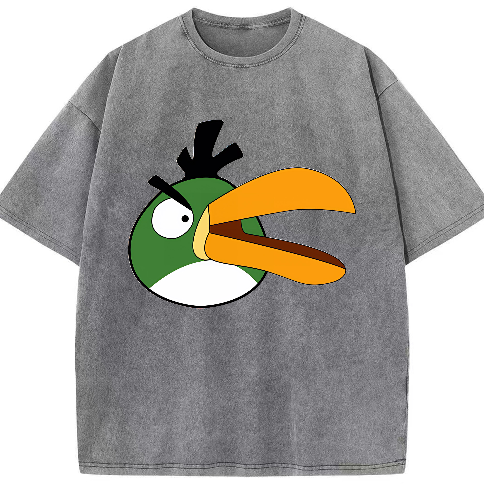 （画像用） Angry Birds アングリーバード 綿100% ヴィンテージ風 半袖Tシャツ（フロントプリント）