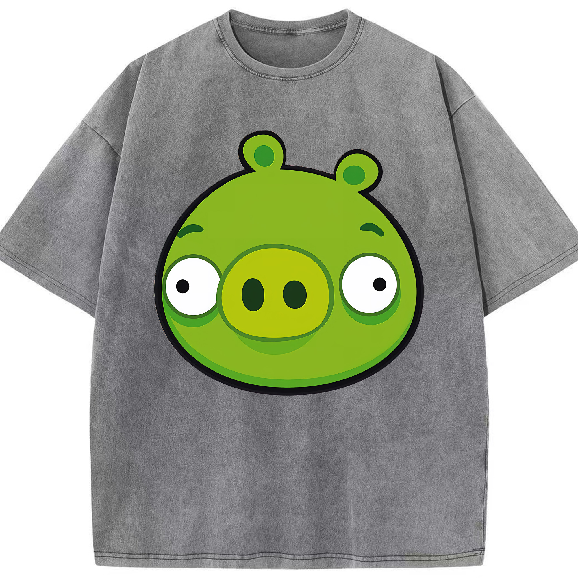 （画像用） Angry Birds アングリーバード 綿100% ヴィンテージ風 半袖Tシャツ（フロントプリント）