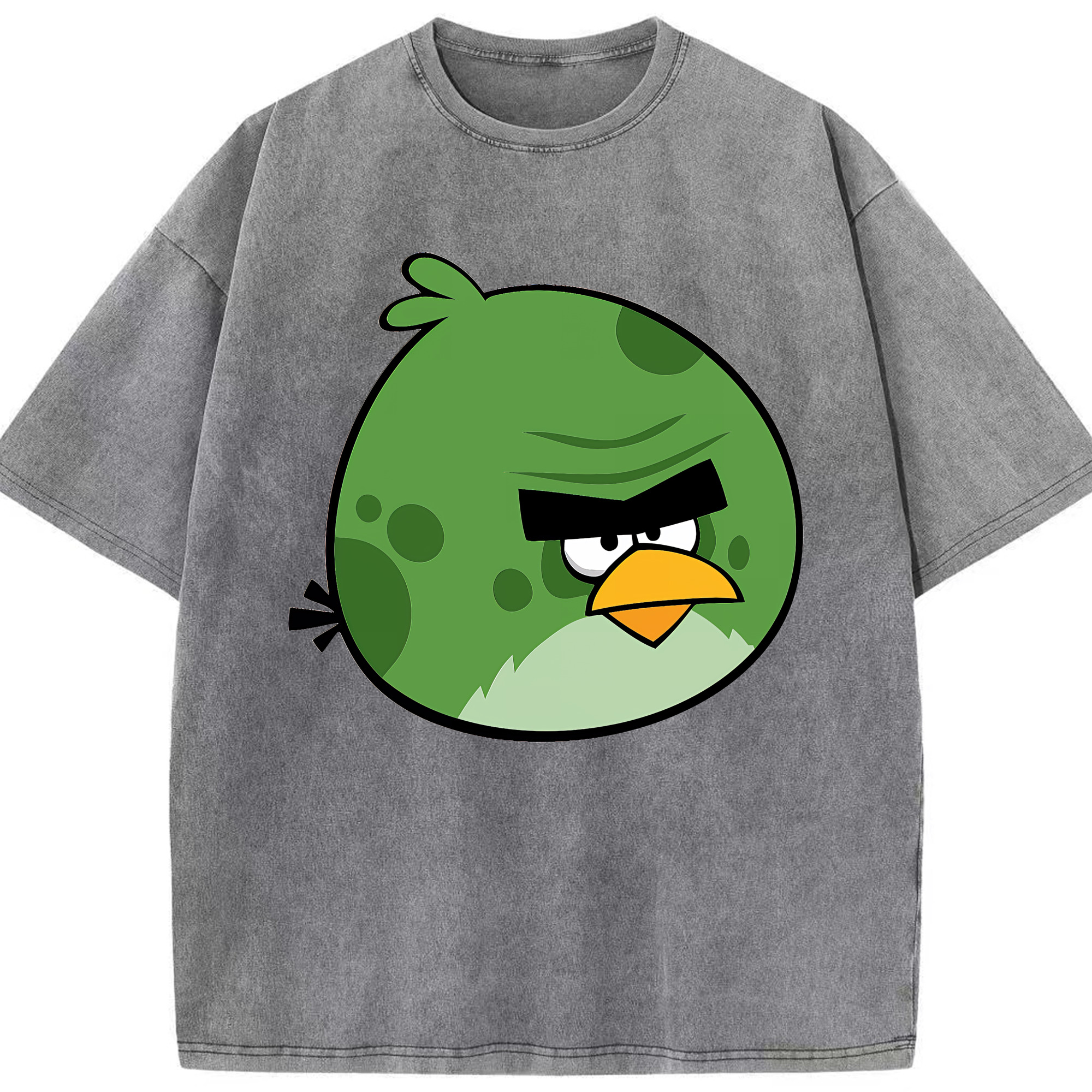（画像用） Angry Birds アングリーバード 綿100% ヴィンテージ風 半袖Tシャツ（フロントプリント）