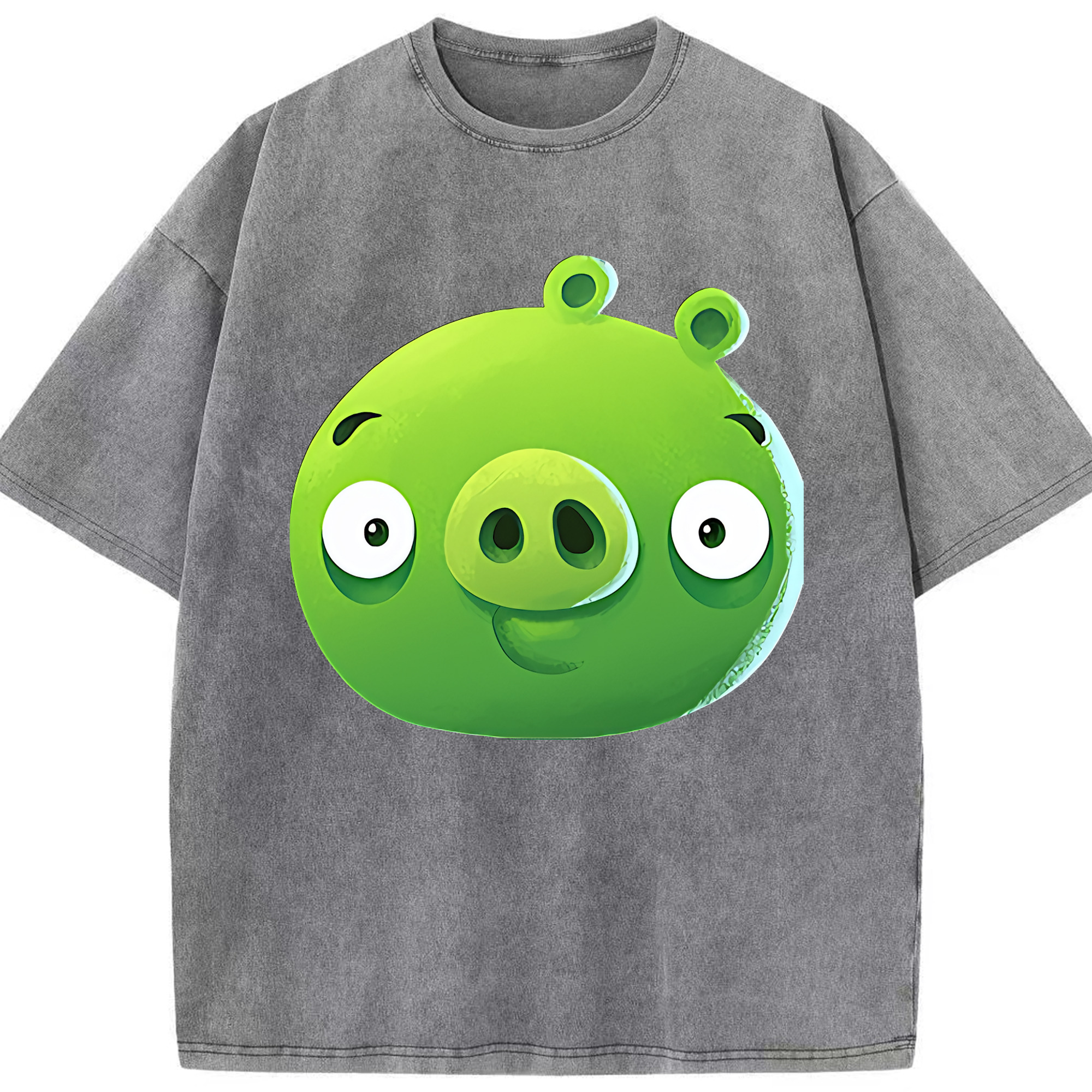 （画像用） Angry Birds アングリーバード 綿100% ヴィンテージ風 半袖Tシャツ（フロントプリント）