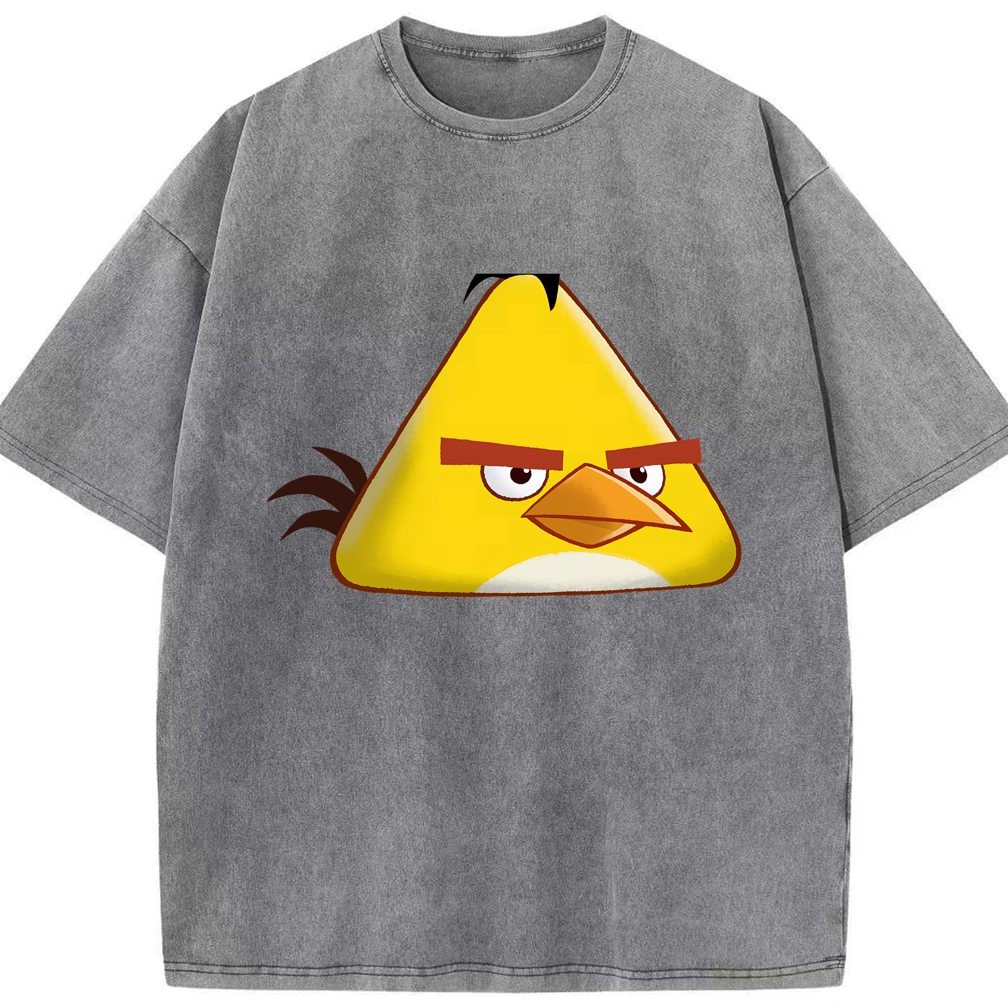 （画像用） Angry Birds アングリーバード 綿100% ヴィンテージ風 半袖Tシャツ（フロントプリント）
