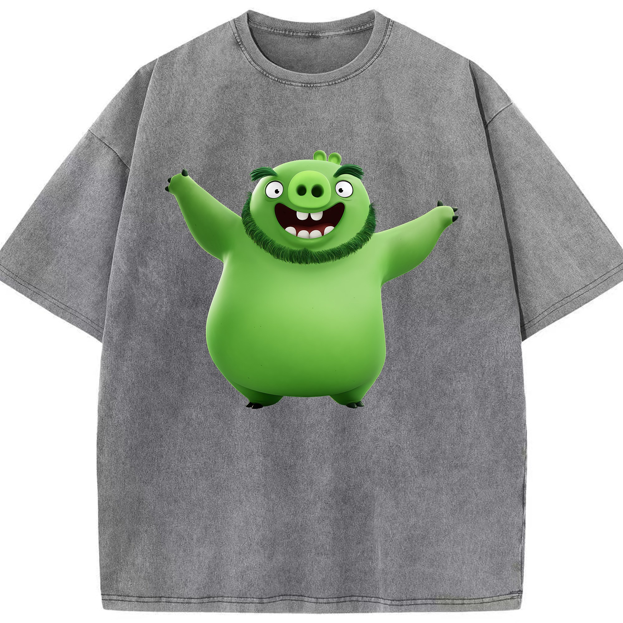 （画像用） Angry Birds アングリーバード 綿100% ヴィンテージ風 半袖Tシャツ（フロントプリント）
