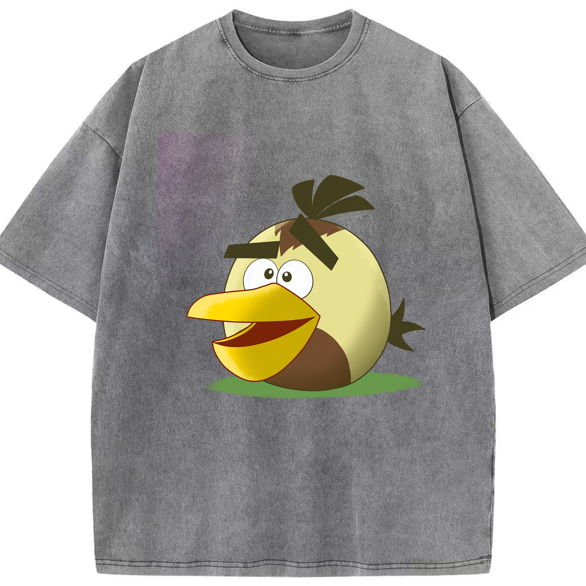 （画像用） Angry Birds アングリーバード 綿100% ヴィンテージ風 半袖Tシャツ（フロントプリント）