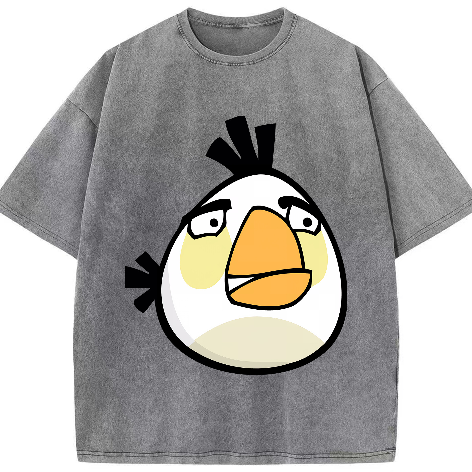 （画像用） Angry Birds アングリーバード 綿100% ヴィンテージ風 半袖Tシャツ（フロントプリント）
