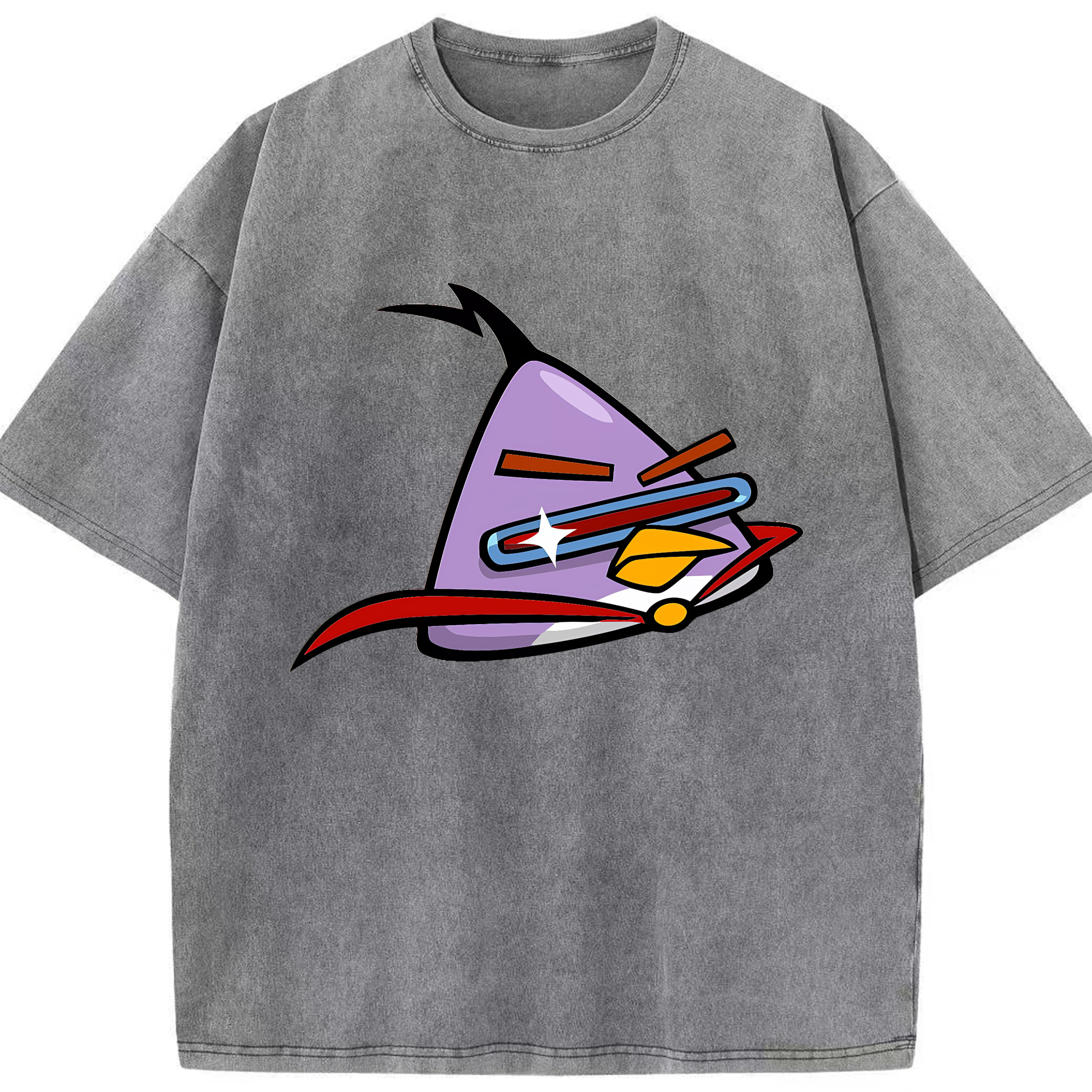（画像用） Angry Birds アングリーバード 綿100% ヴィンテージ風 半袖Tシャツ（フロントプリント）