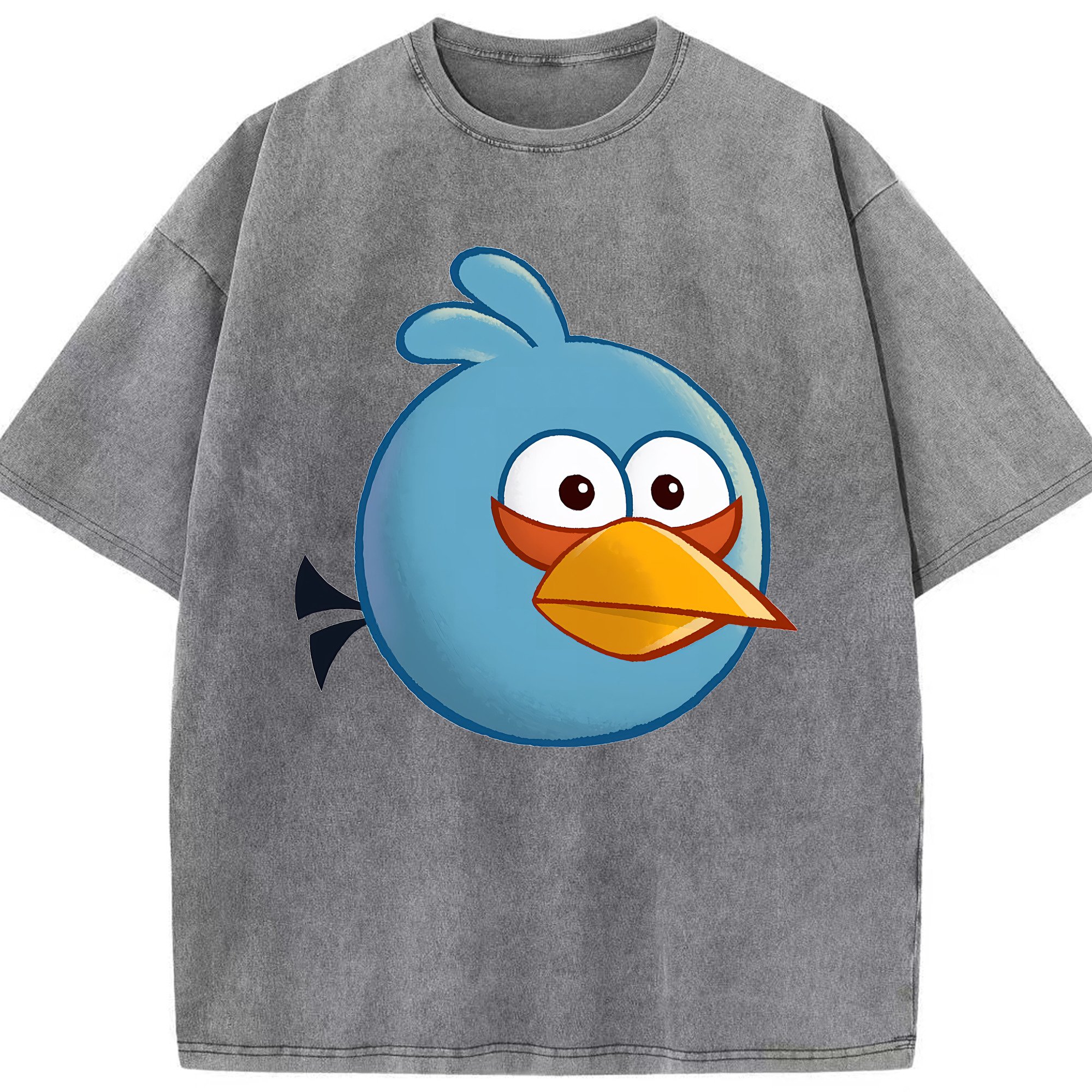 （画像用） Angry Birds アングリーバード 綿100% ヴィンテージ風 半袖Tシャツ（フロントプリント）