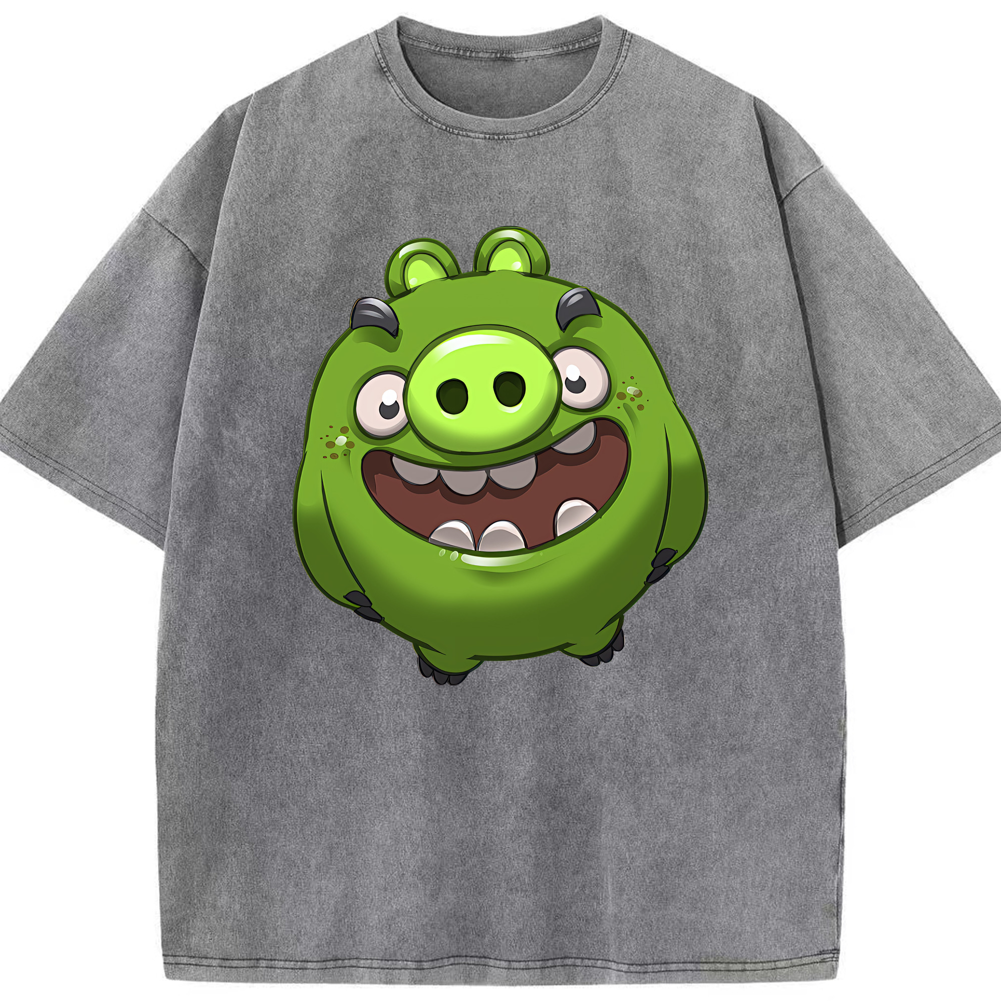 （画像用） Angry Birds アングリーバード 綿100% ヴィンテージ風 半袖Tシャツ（フロントプリント）