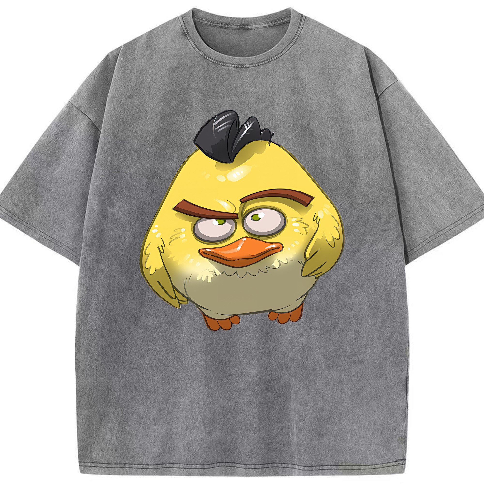 （画像用） Angry Birds アングリーバード 綿100% ヴィンテージ風 半袖Tシャツ（フロントプリント）