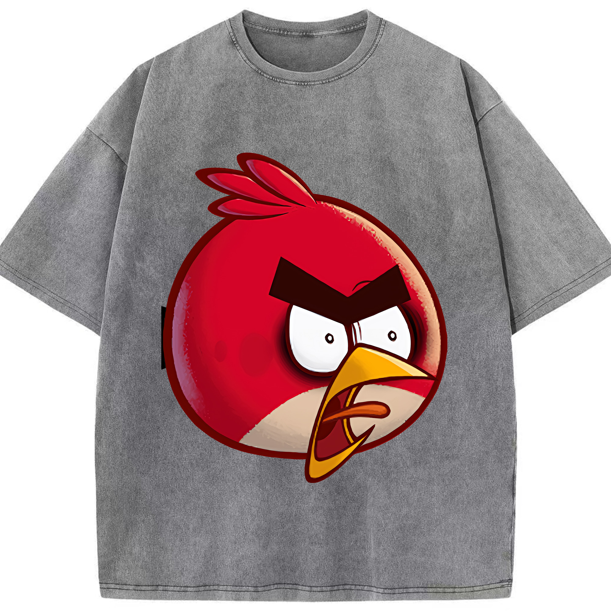 （画像用） Angry Birds アングリーバード 綿100% ヴィンテージ風 半袖Tシャツ（フロントプリント）