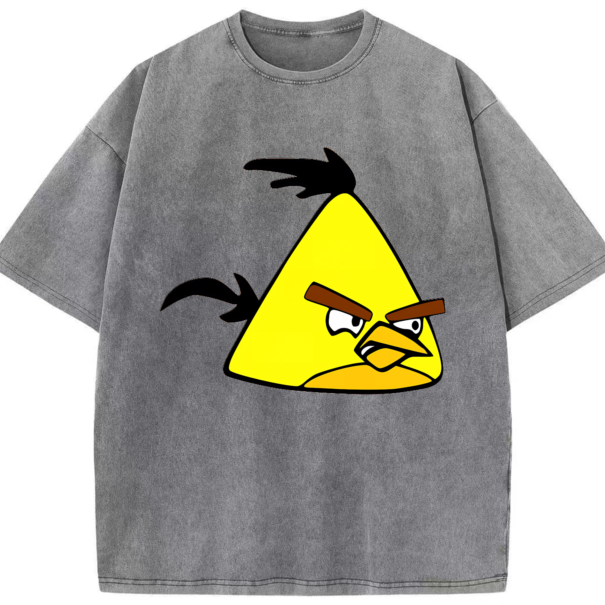 （画像用） Angry Birds アングリーバード 綿100% ヴィンテージ風 半袖Tシャツ（フロントプリント）