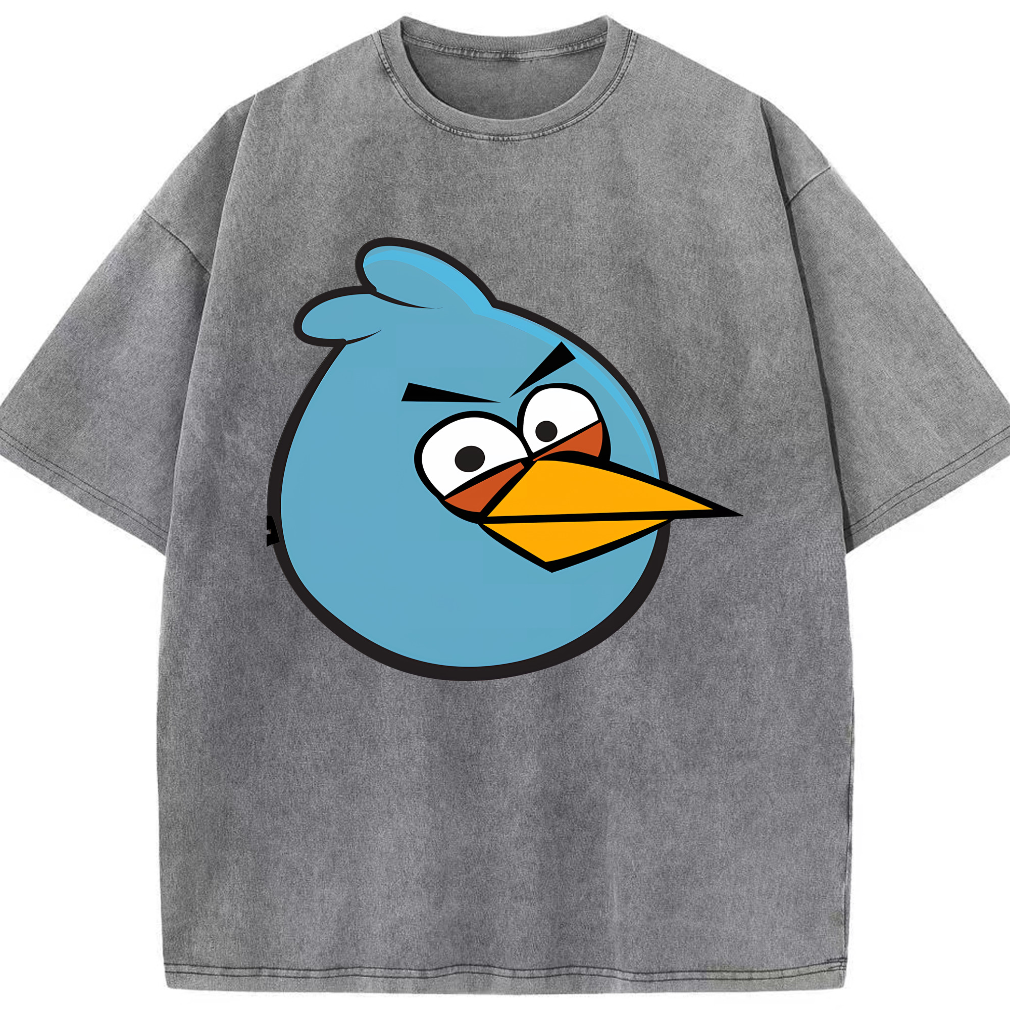 （画像用） Angry Birds アングリーバード 綿100% ヴィンテージ風 半袖Tシャツ（フロントプリント）