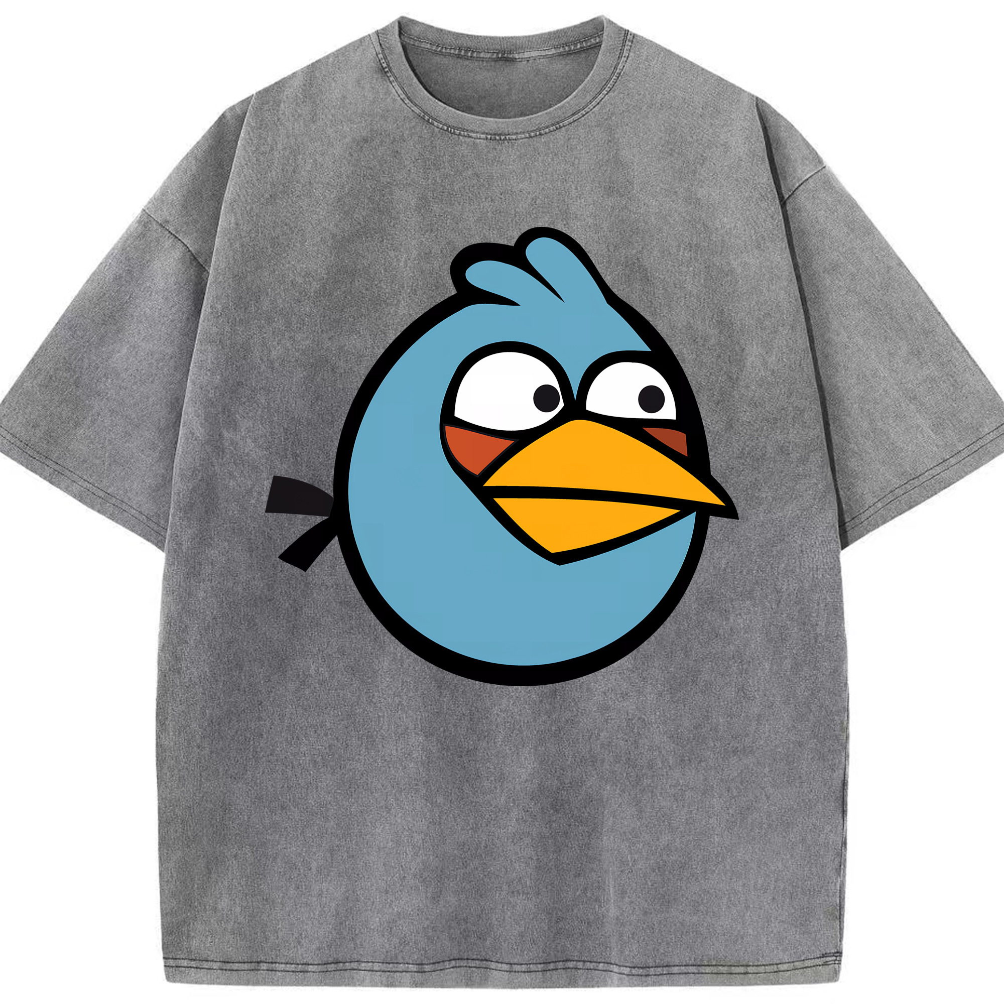 （画像用） Angry Birds アングリーバード 綿100% ヴィンテージ風 半袖Tシャツ（フロントプリント）