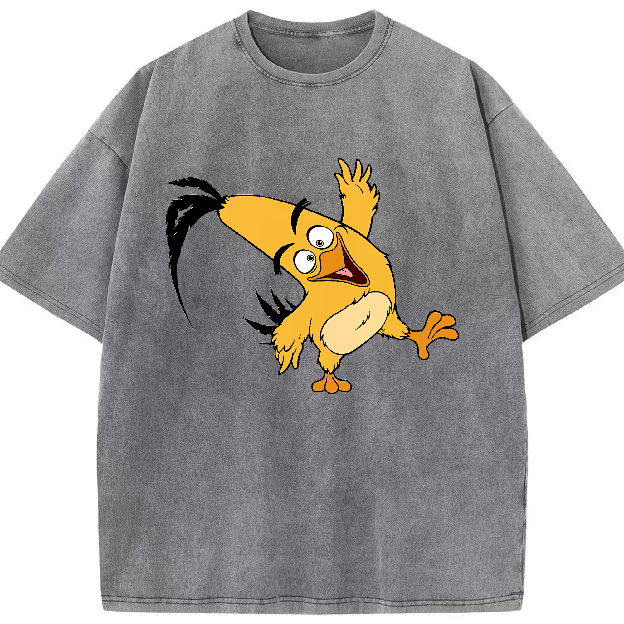 （画像用） Angry Birds アングリーバード 綿100% ヴィンテージ風 半袖Tシャツ（フロントプリント）