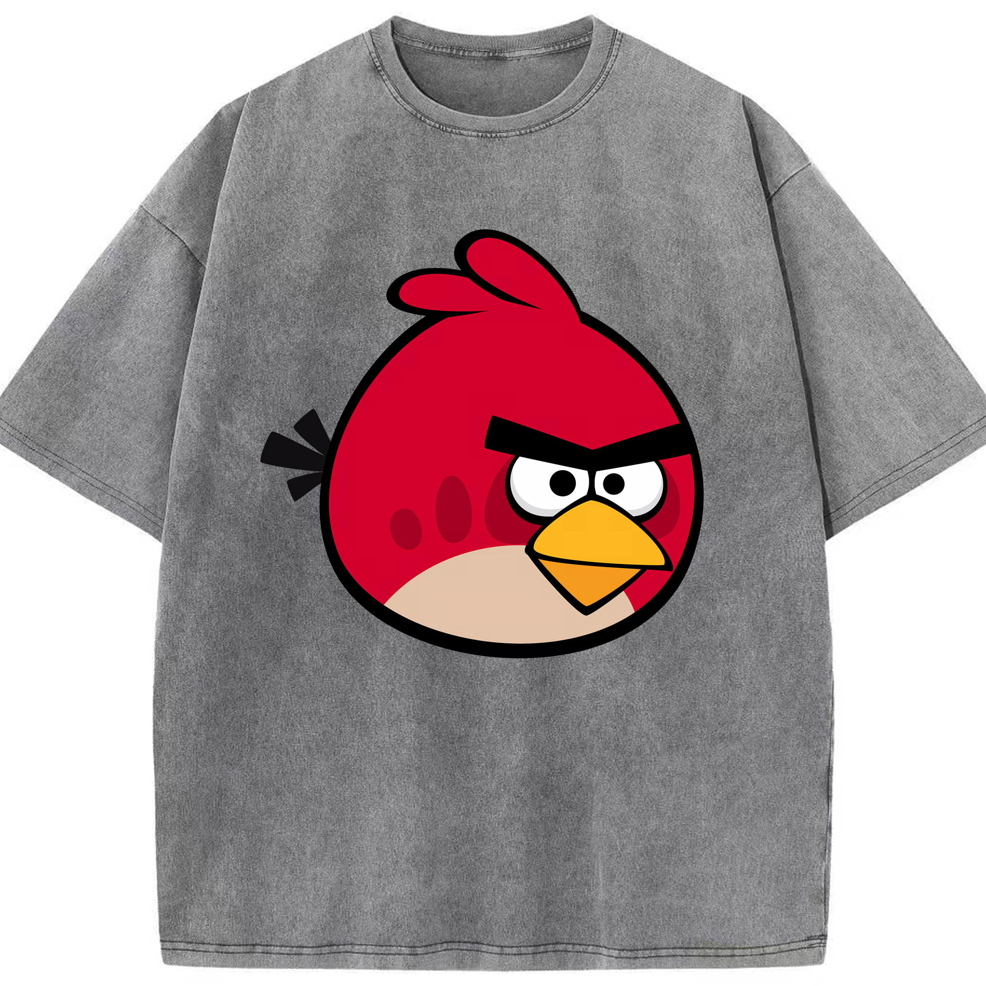 （画像用） Angry Birds アングリーバード 綿100% ヴィンテージ風 半袖Tシャツ（フロントプリント）