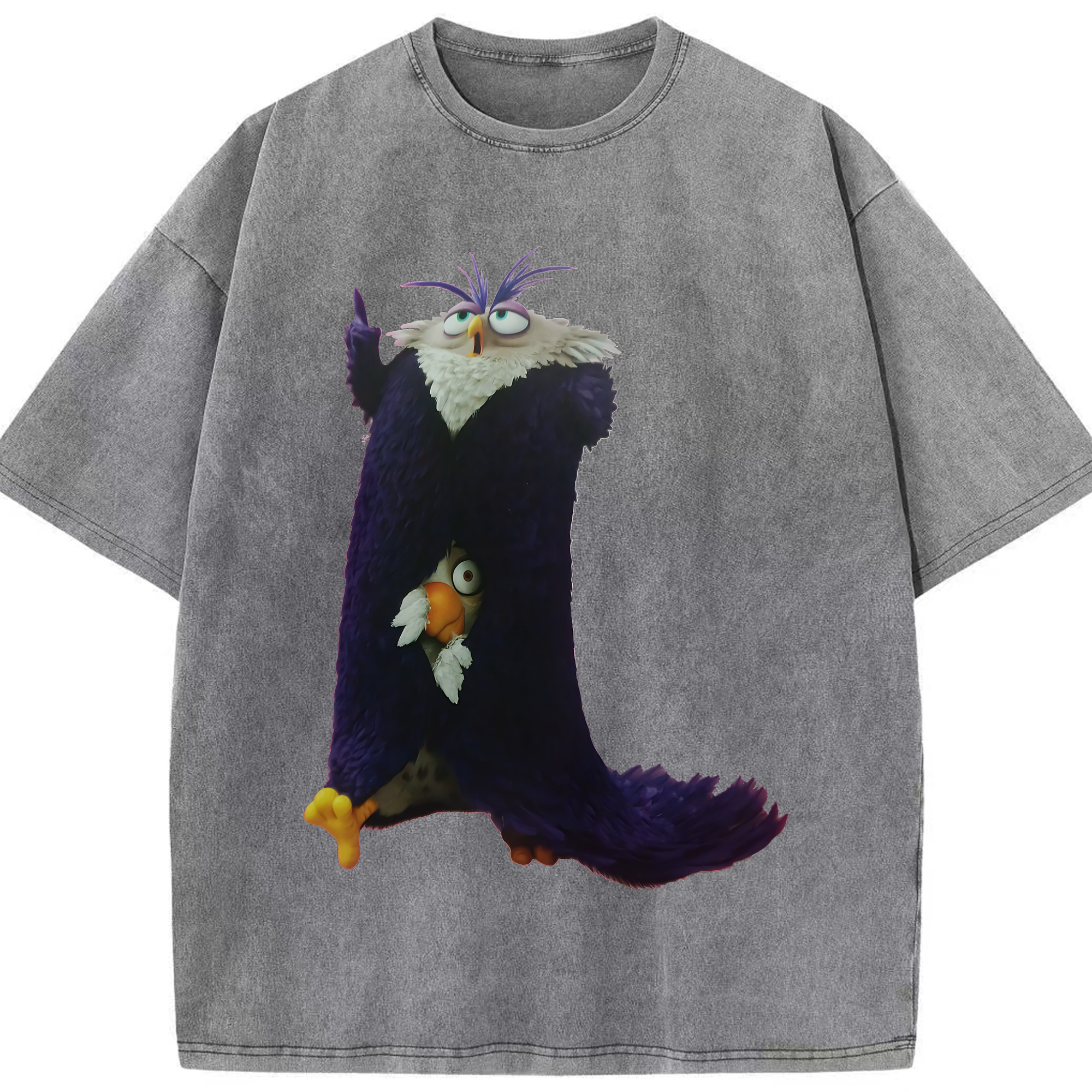 （画像用） Angry Birds アングリーバード 綿100% ヴィンテージ風 半袖Tシャツ（フロントプリント）