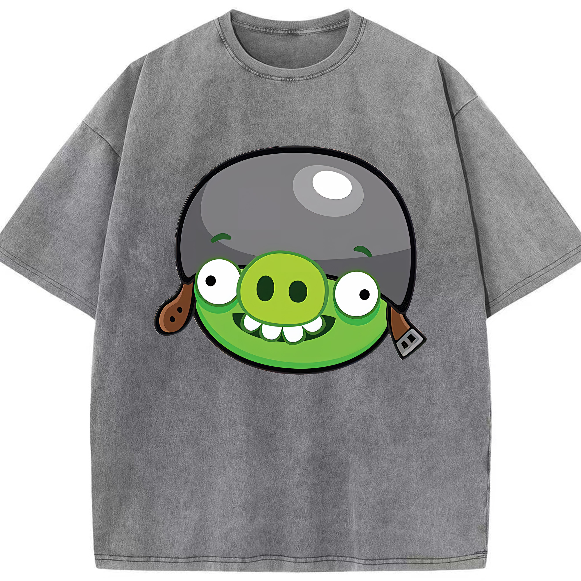 （画像用） Angry Birds アングリーバード 綿100% ヴィンテージ風 半袖Tシャツ（フロントプリント）